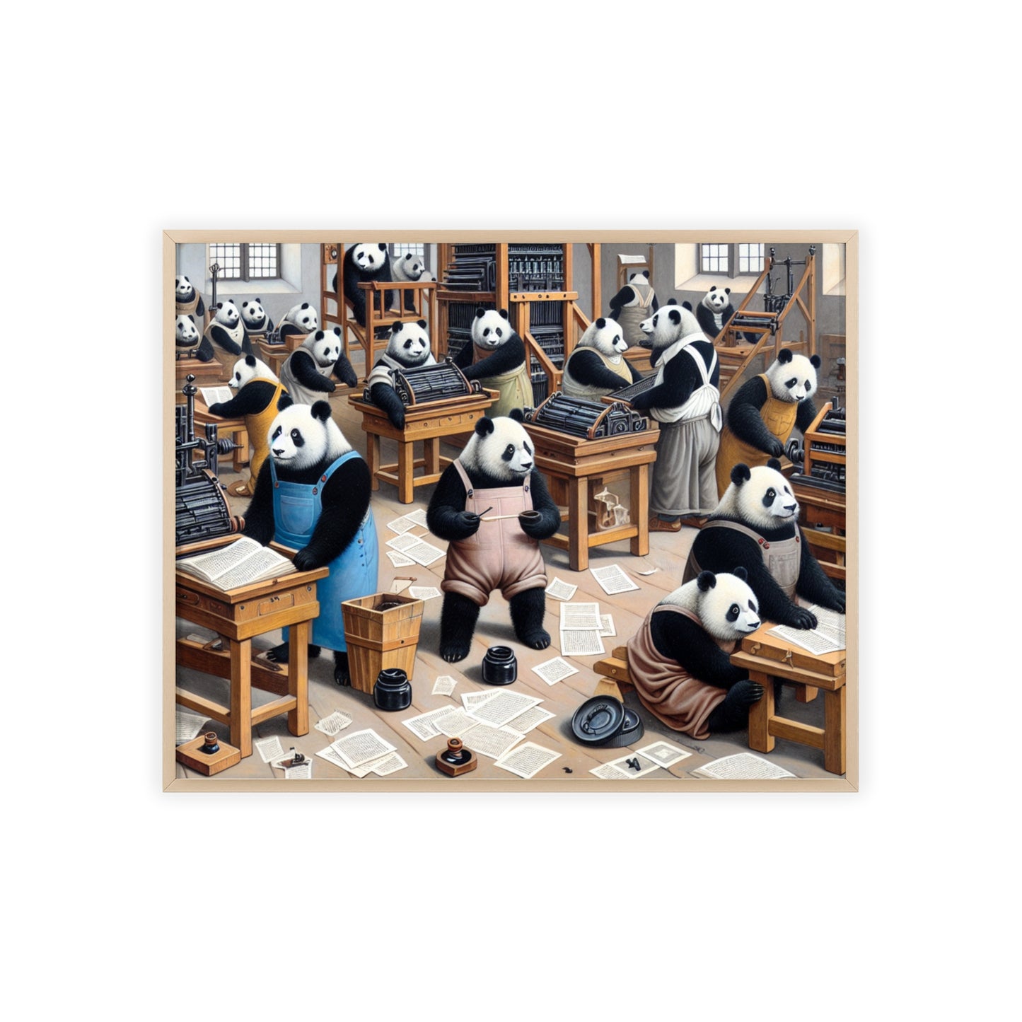 Framed Printing Pandamonium Poster