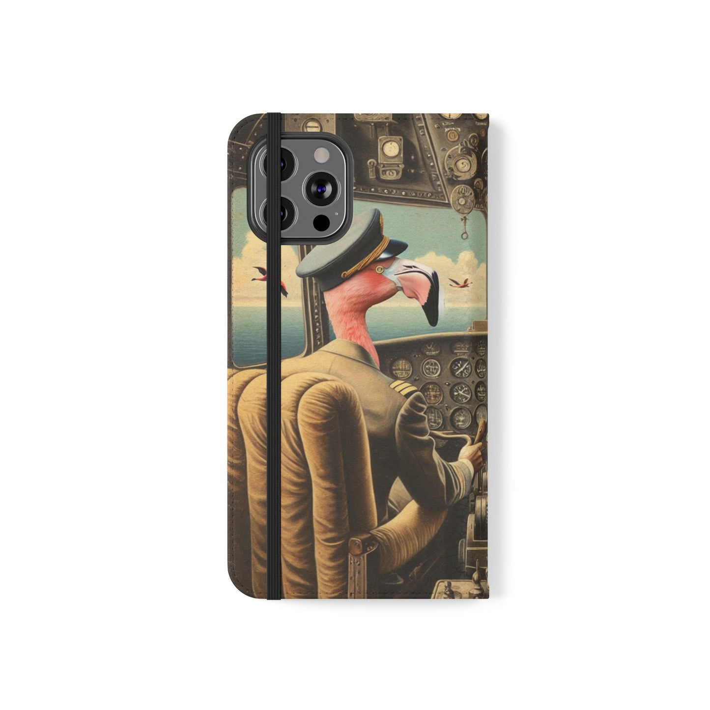 Flamingo Flight Deck Flip Case - iPhone/Galaxy