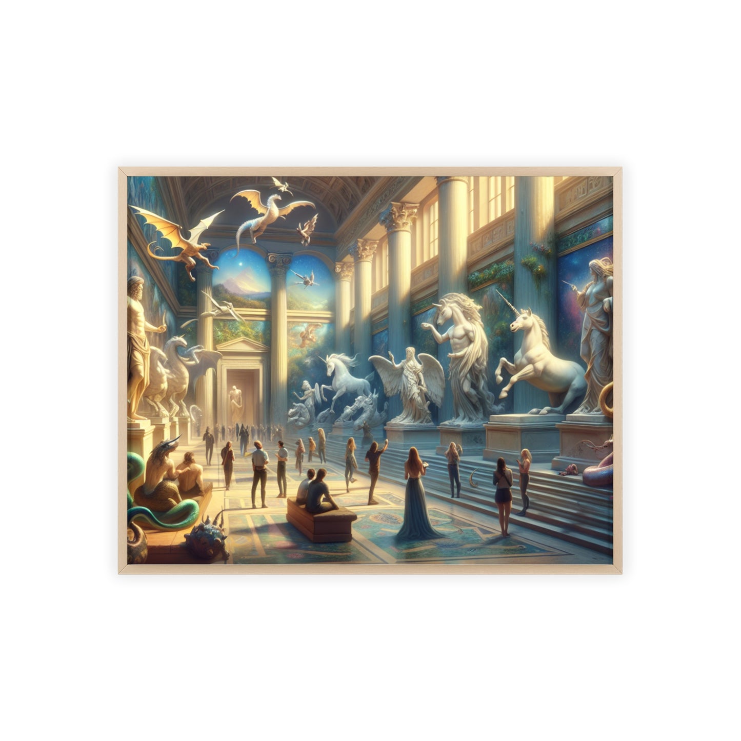 Framed Atlantis Atrium Poster