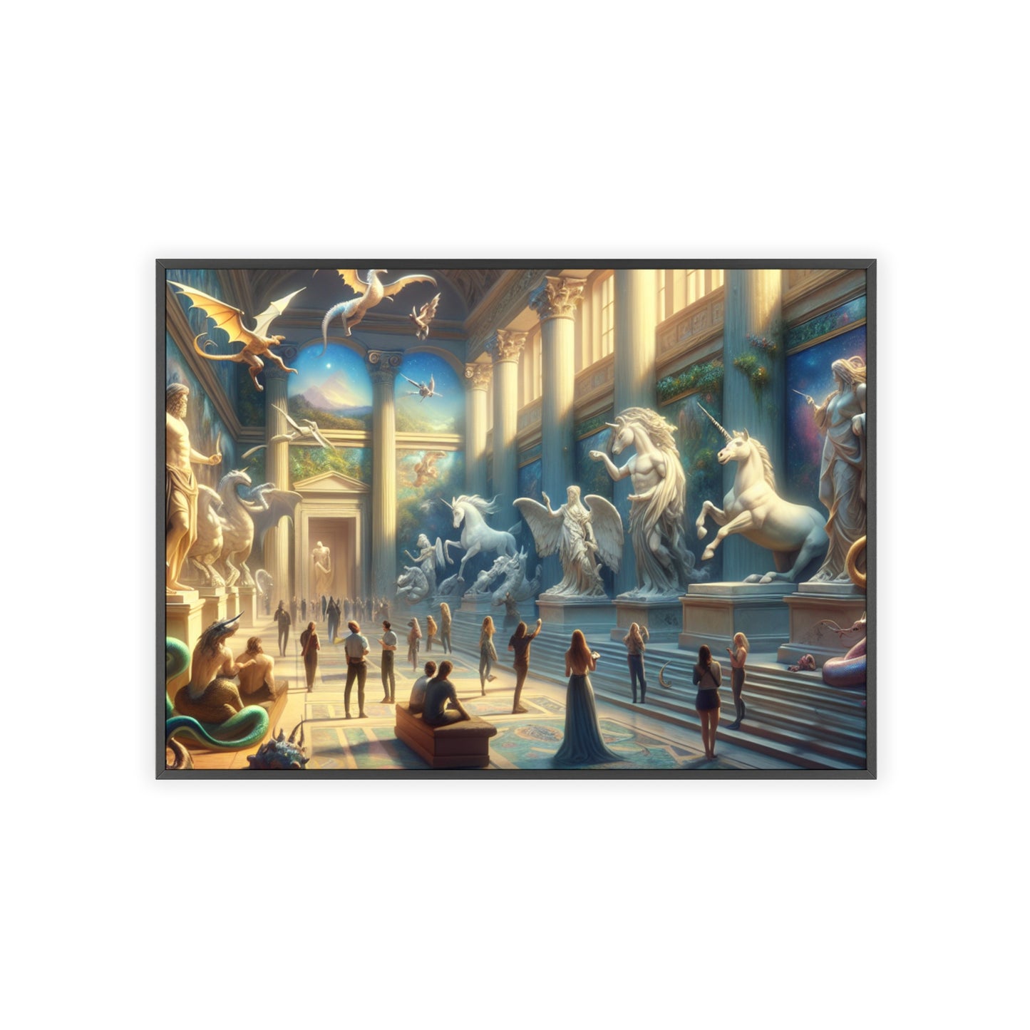Framed Atlantis Atrium Poster