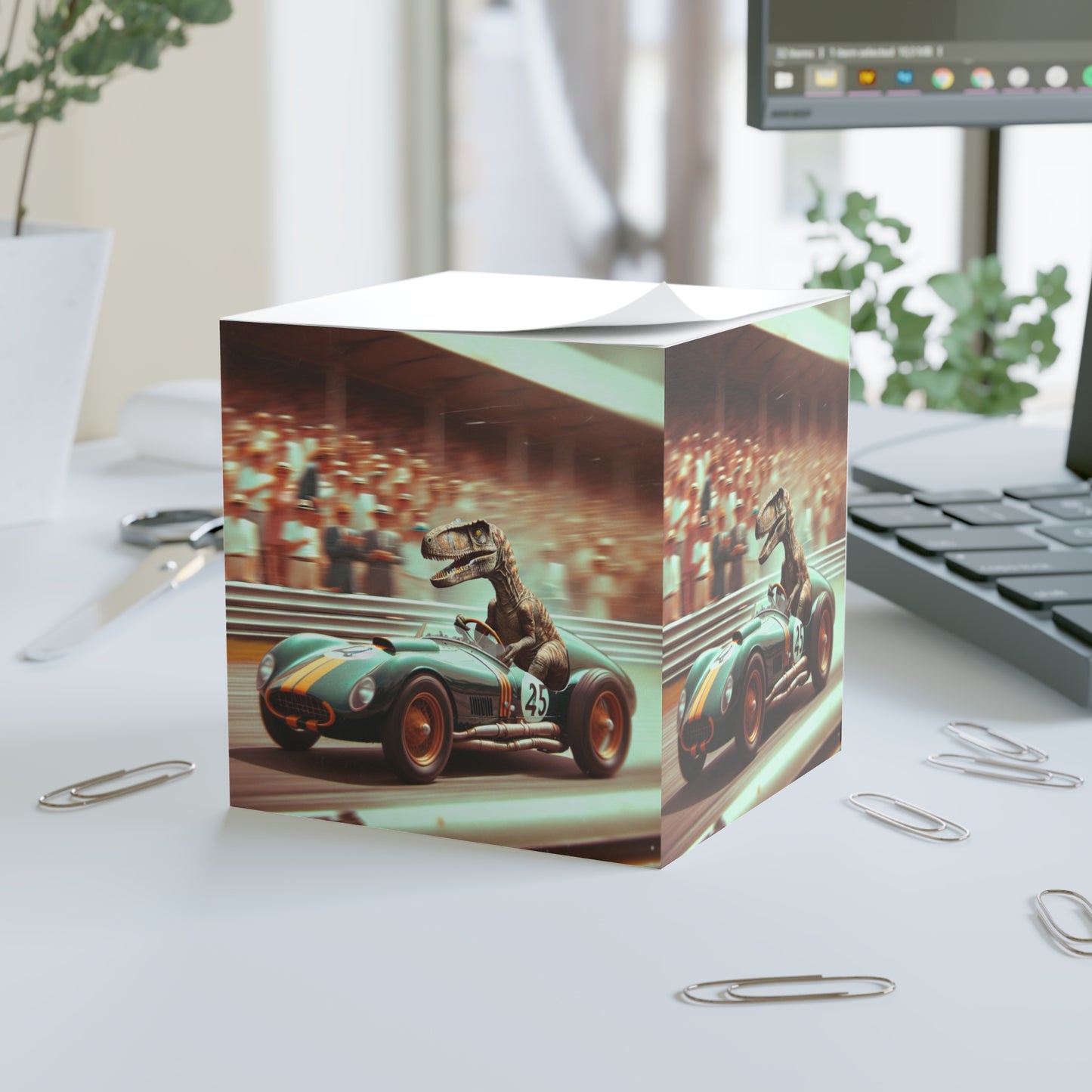 Velocity Raptor Post It Note Cube