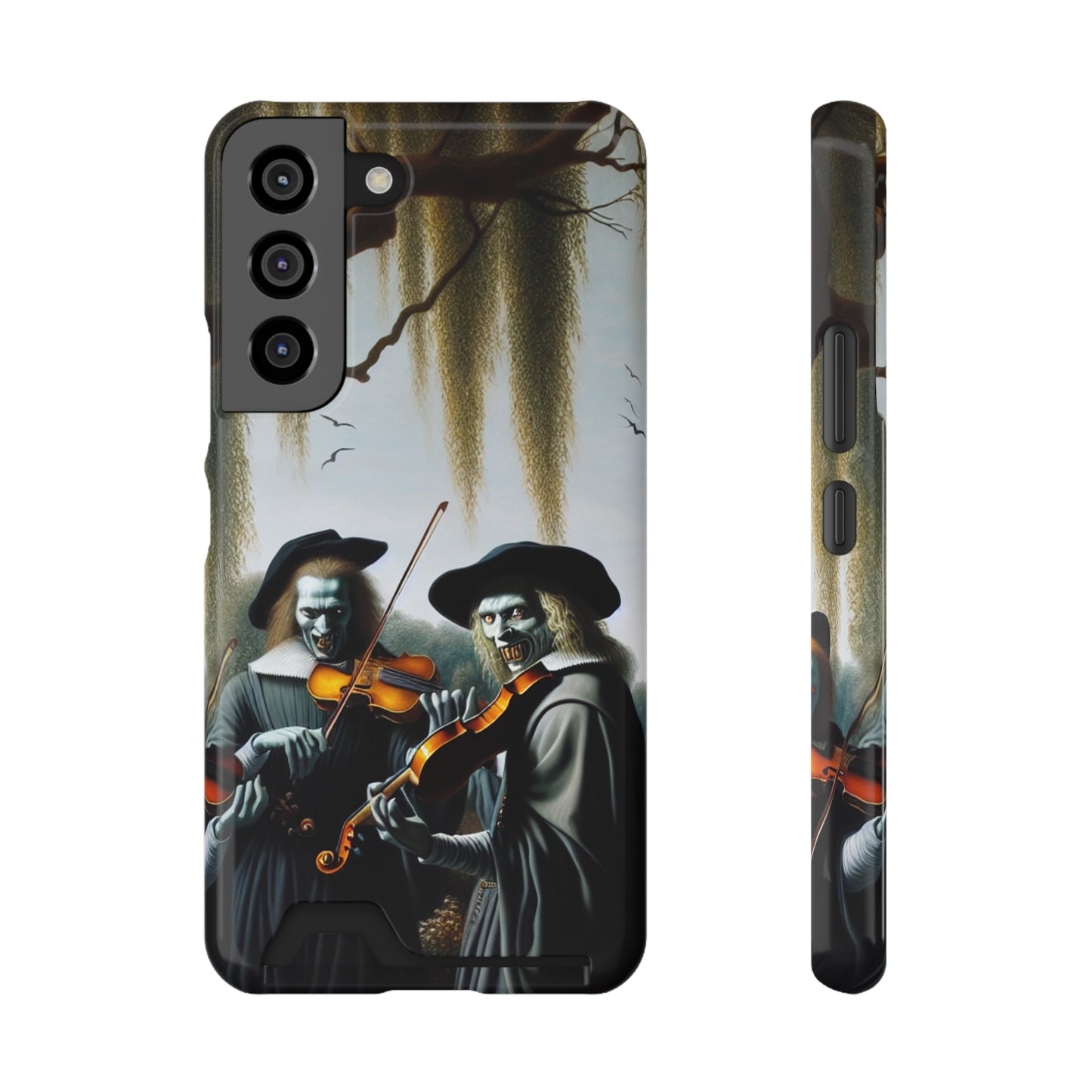 Vermeer's Vampire Violinists Phone Case with Card Holder - GALAXY