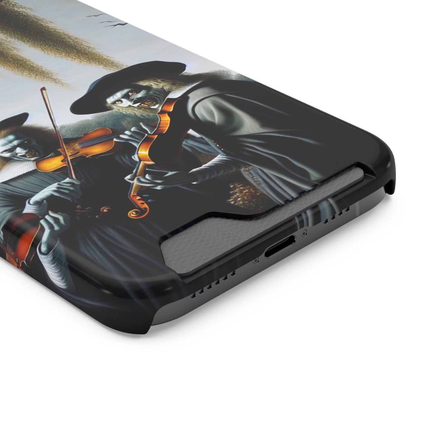 Vermeer's Vampire Violinists Phone Case with Card Holder - IPHONE