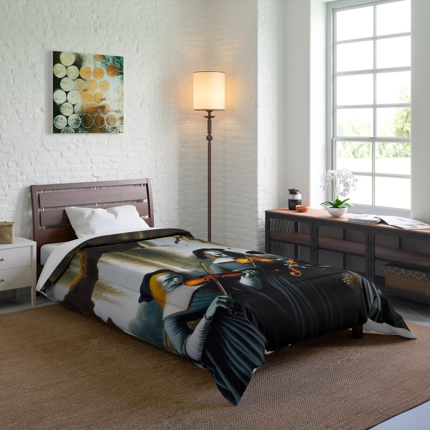 Vermeer's Vampire Violinists Comforter