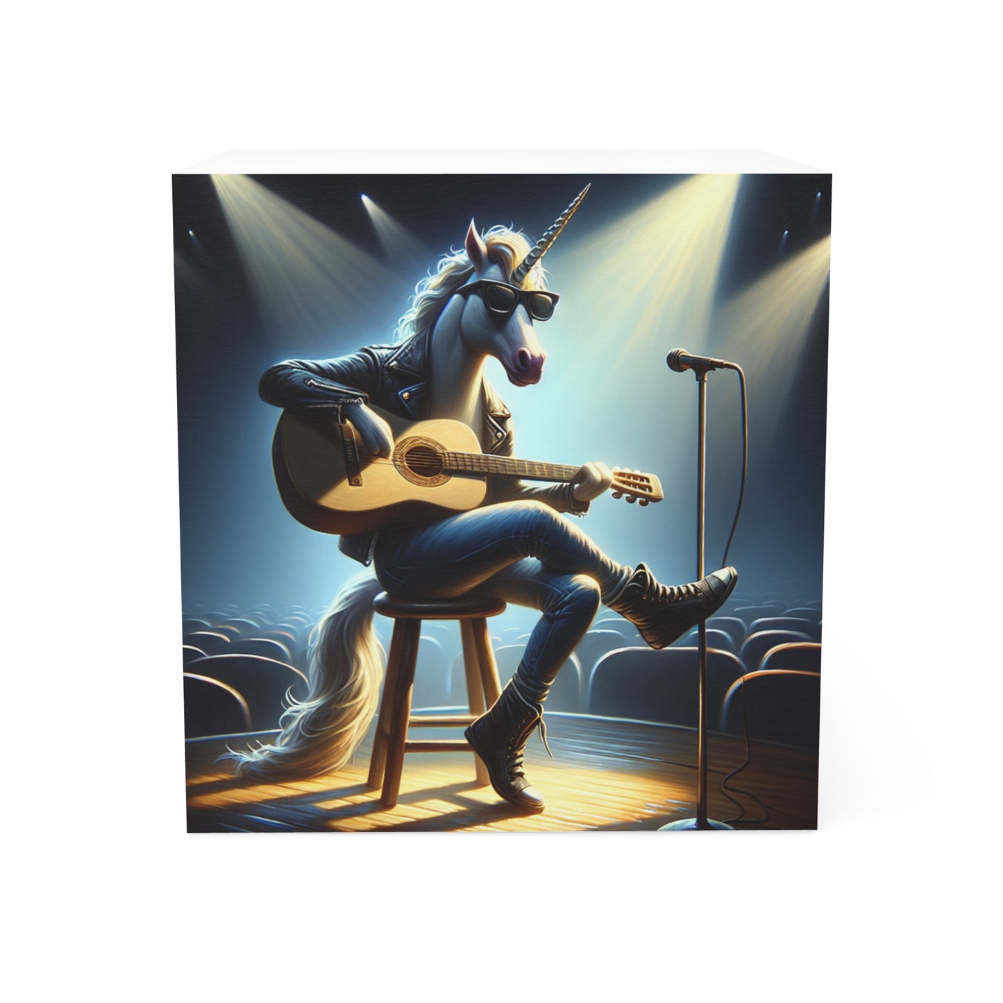 Unicorn Unplugged Post It Note Cube