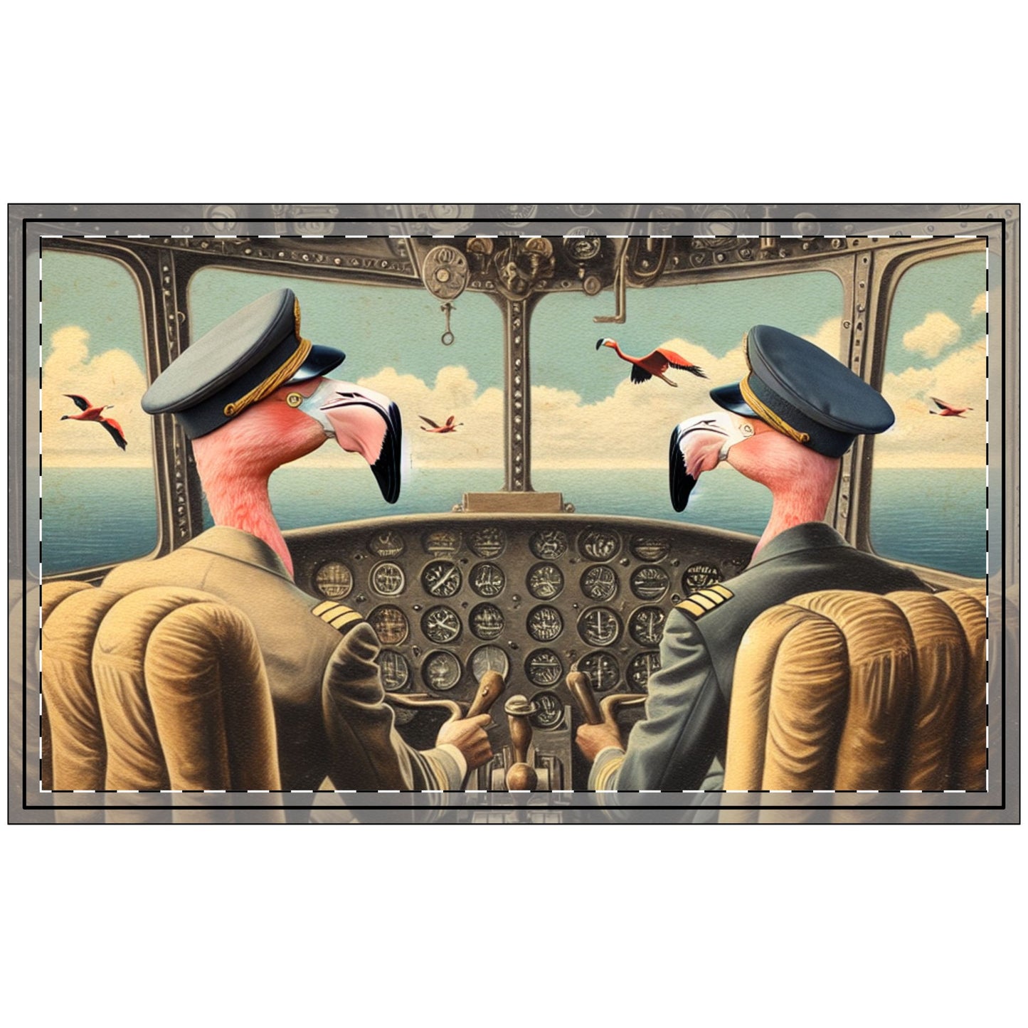 Flamingo Flight Deck Polyester Doormat