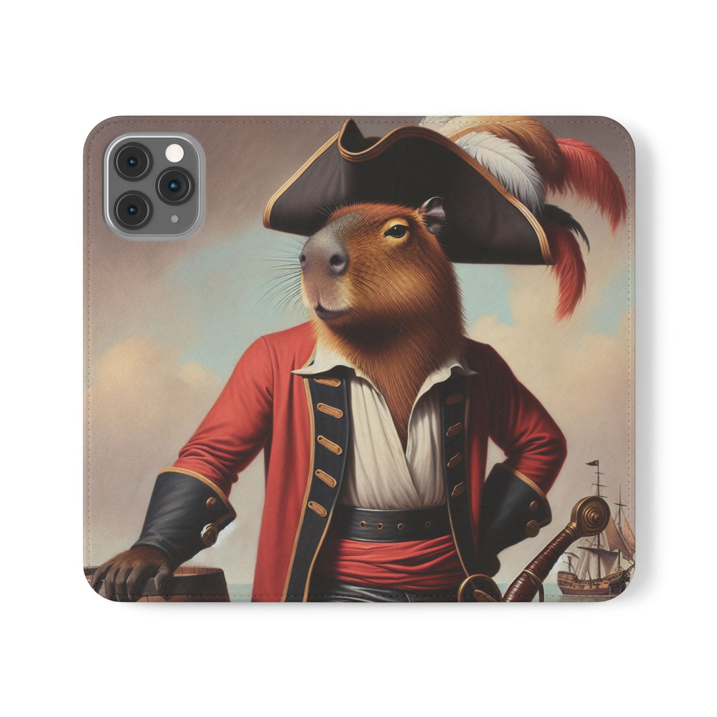 Captain Capybara Flip Case - iPhone/Galaxy