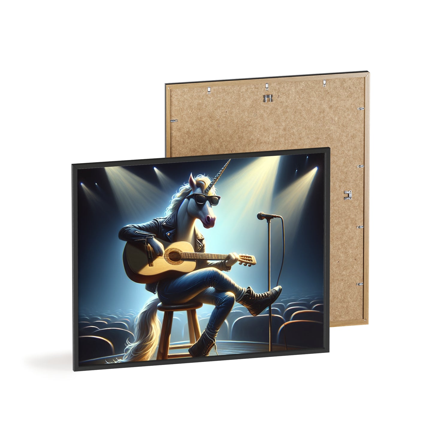 Framed Unicorn Unplugged Poster