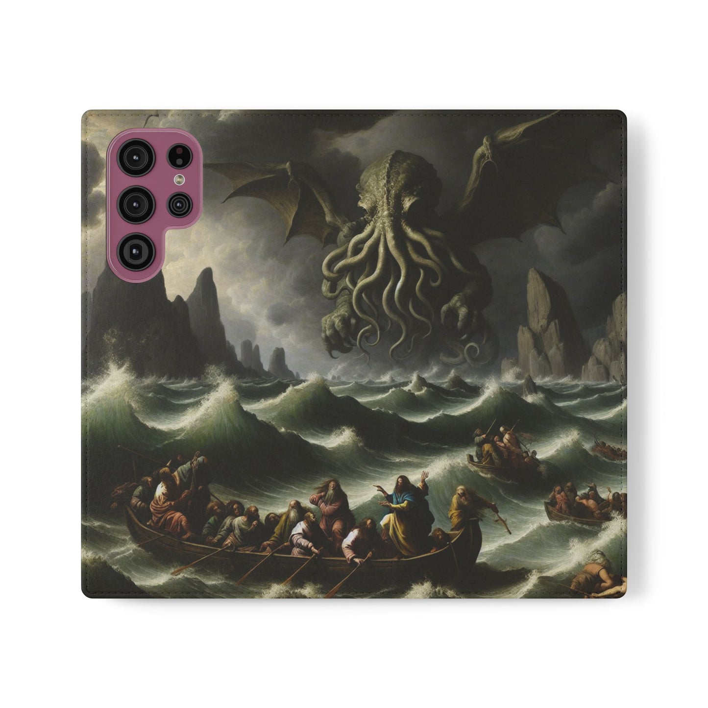 Cthulhu in the Storm Flip Cases for iPhones