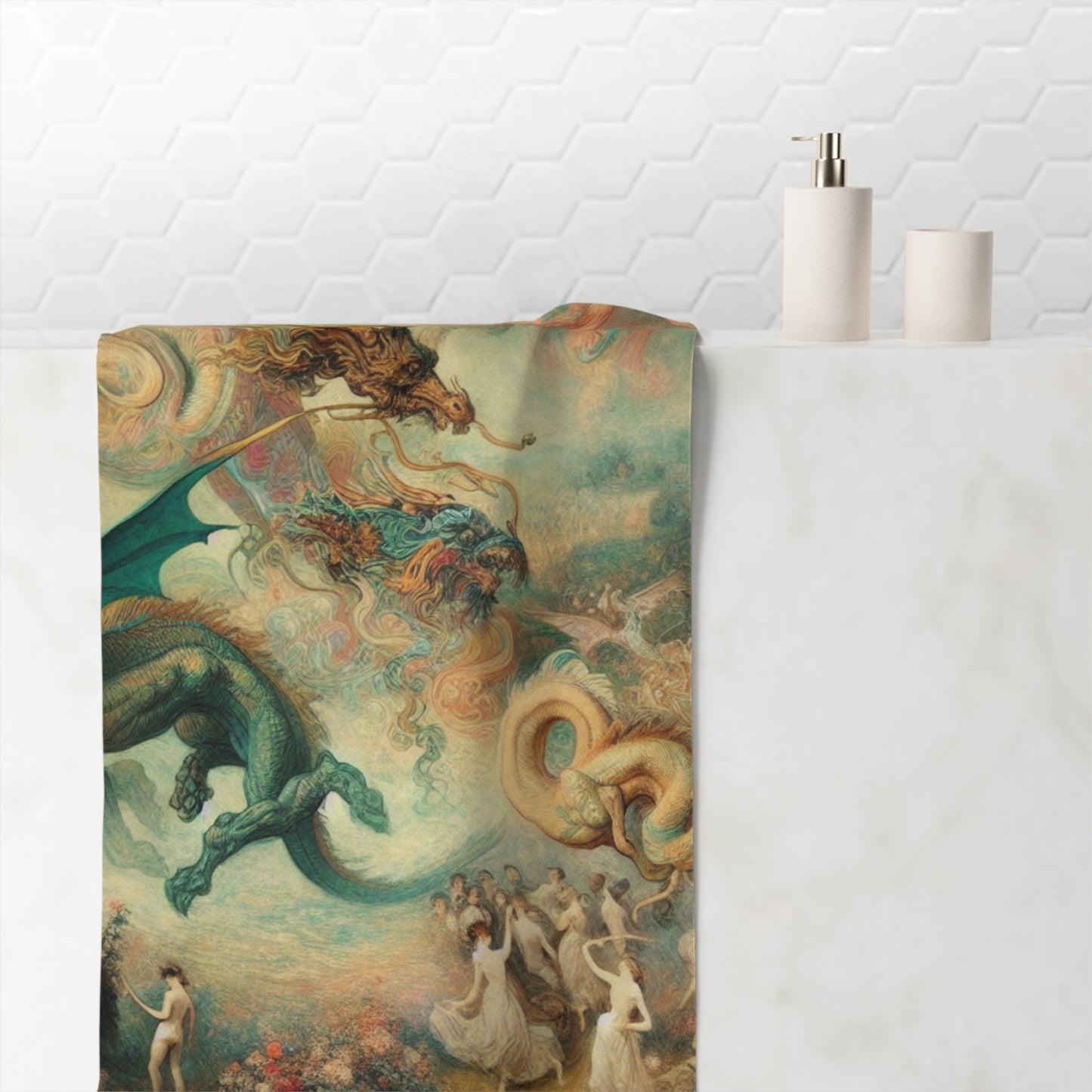 Degas Dreams of Dragons Towel