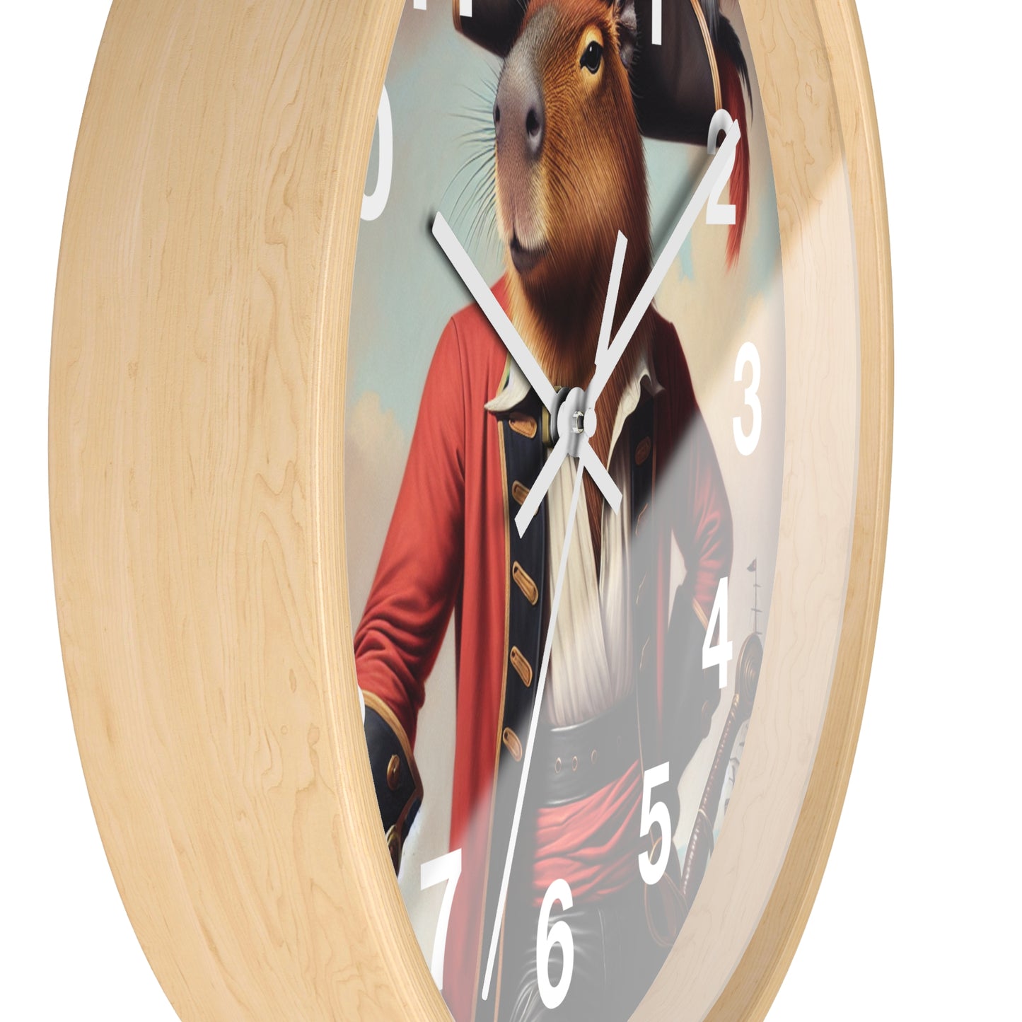Captain Capybara Wall Clock