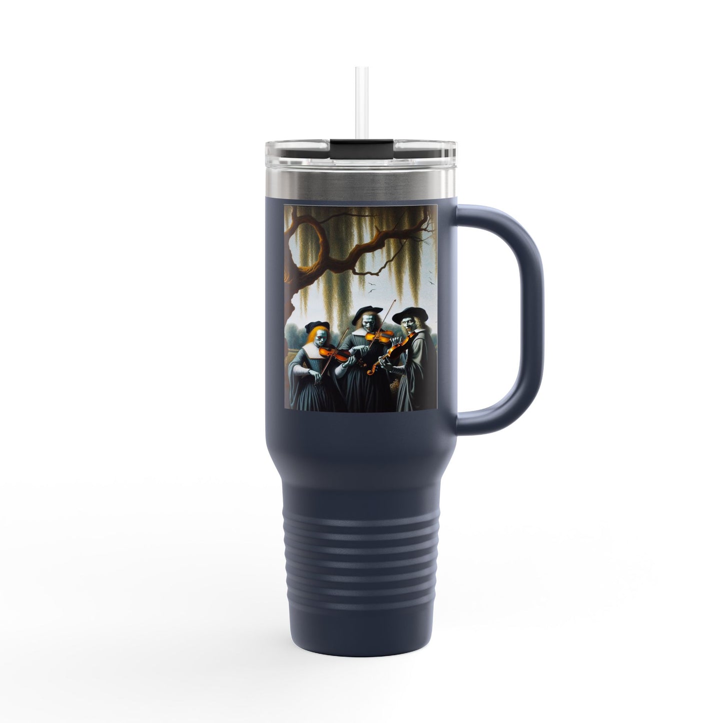 Vermeer's Vampire Violinists Insulated Travel Mug, 40oz