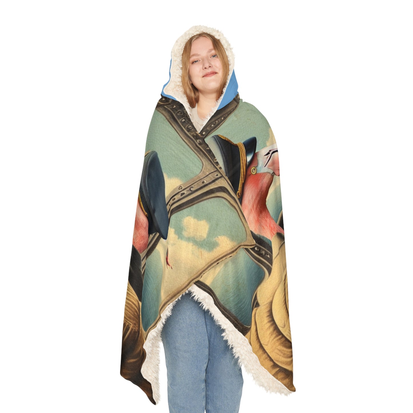 Flamingo Flight Deck Snuggle Blanket