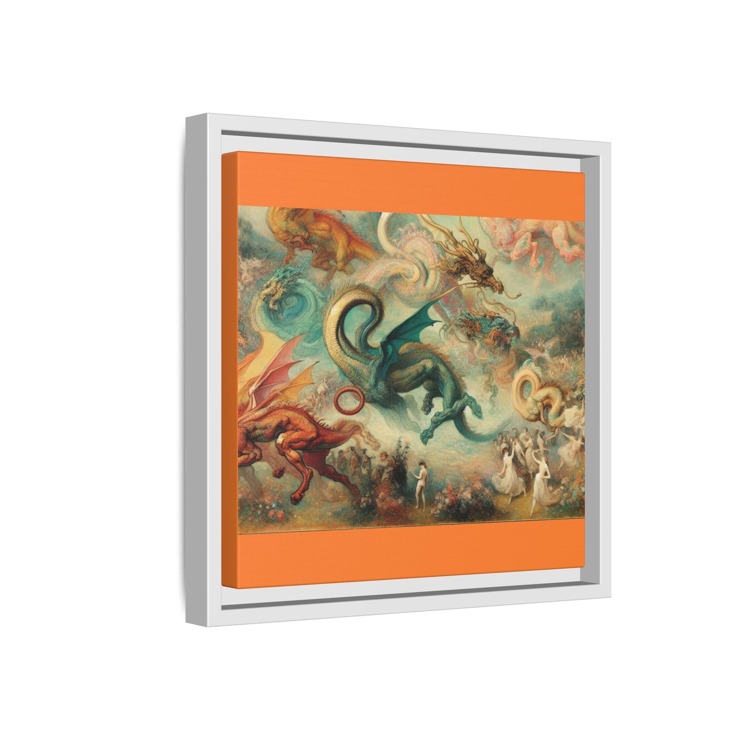 Degas Dreams of Dragons Canvas, Framed (Multi-color)