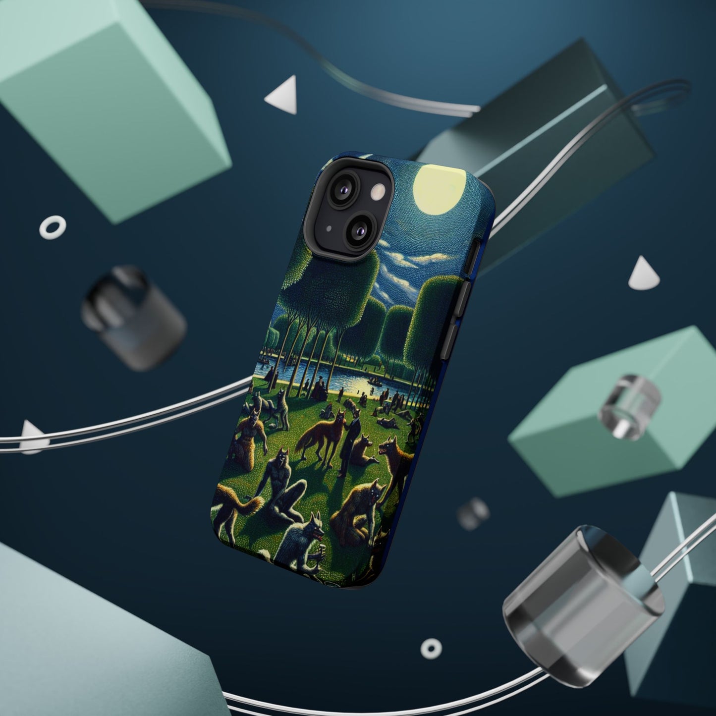 Werewolves at the Waterfront Magnetic iPhone Case