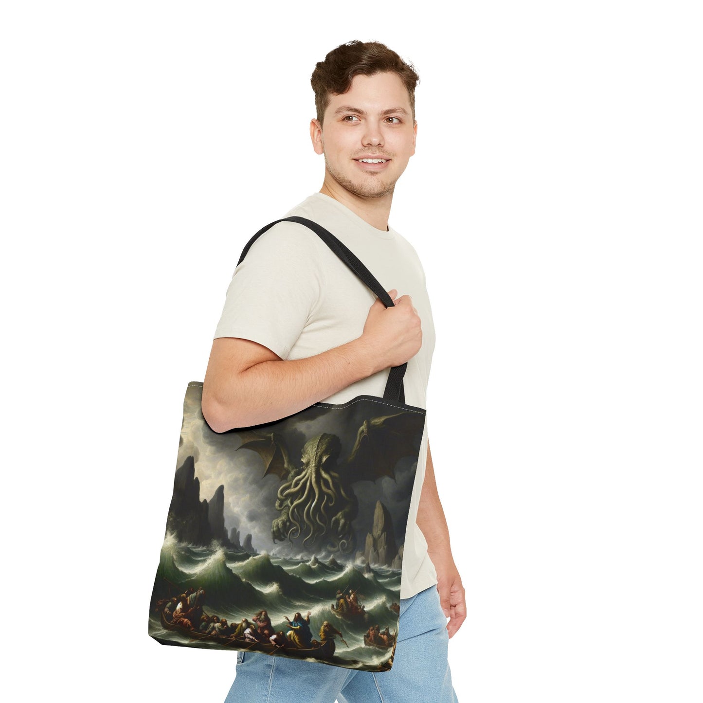 Cthulhu in the Storm Tote Bag