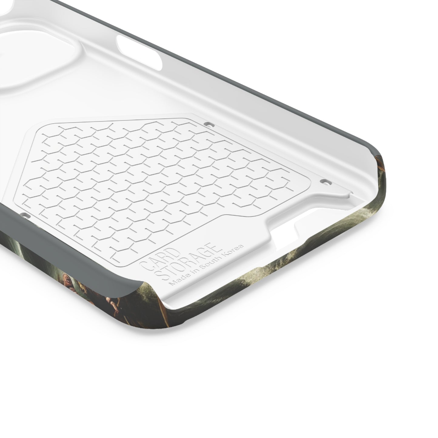 Cthulhu in the Storm Phone Case with Card Holder - IPHONE