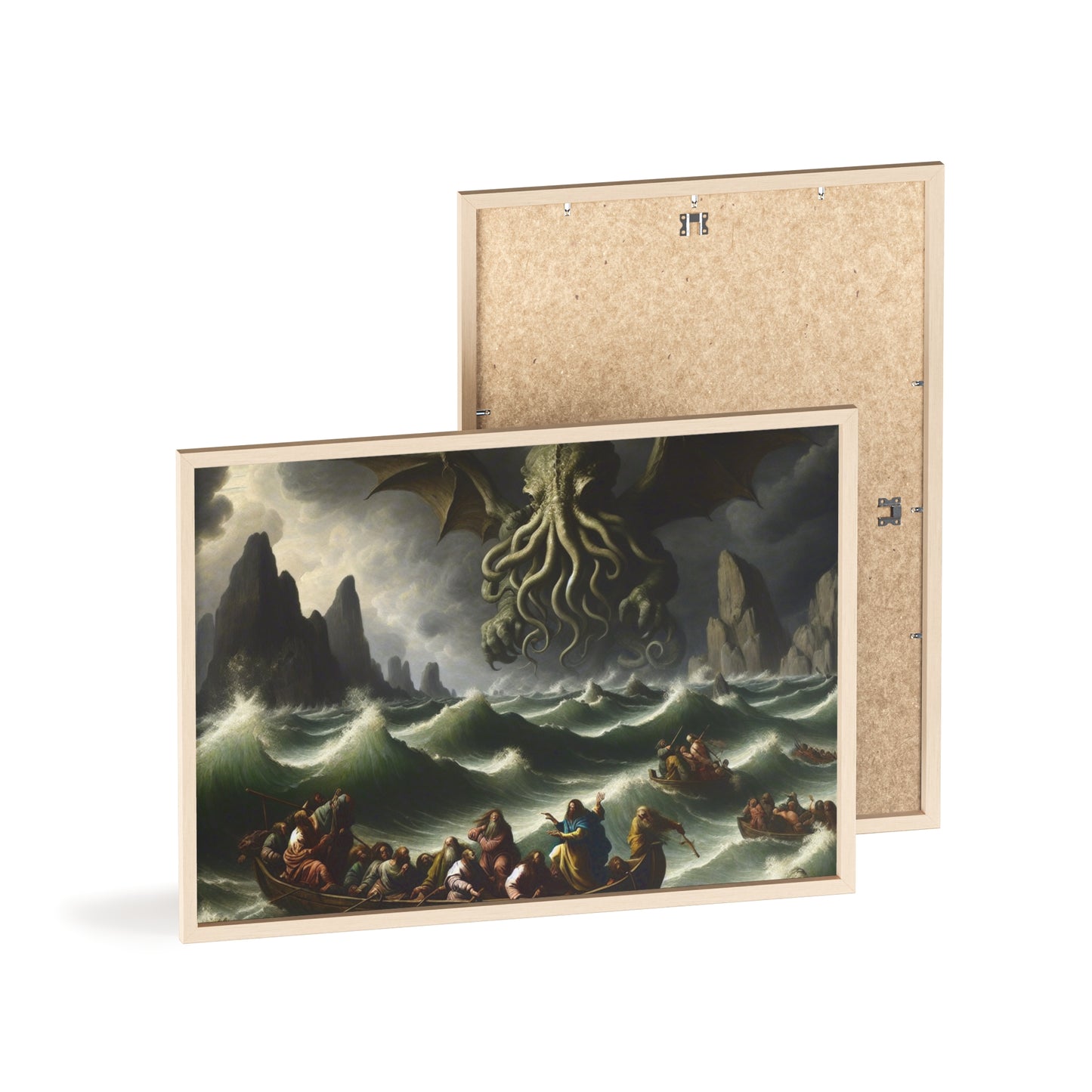 Framed Cthulhu in the Storm Poster