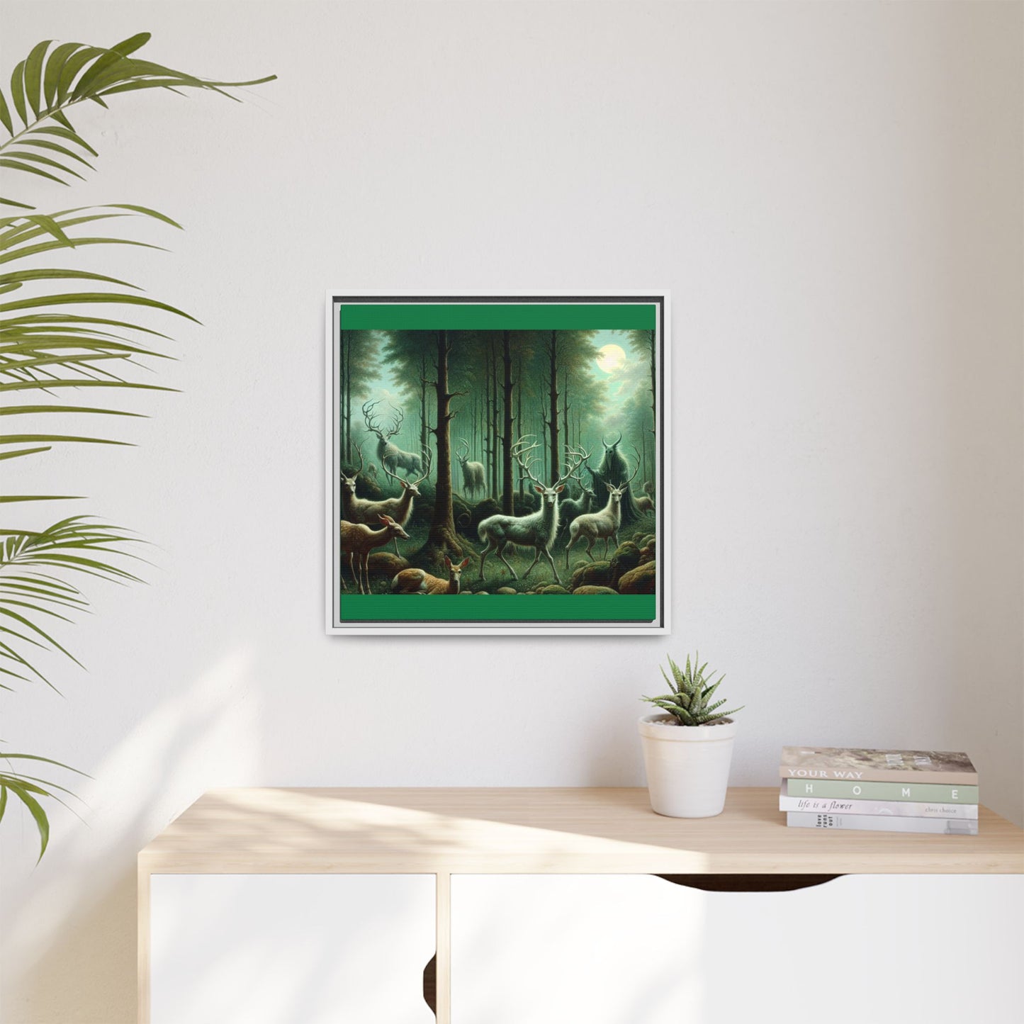 Wendigo Shepherd Canvas, Framed (Multi-color)