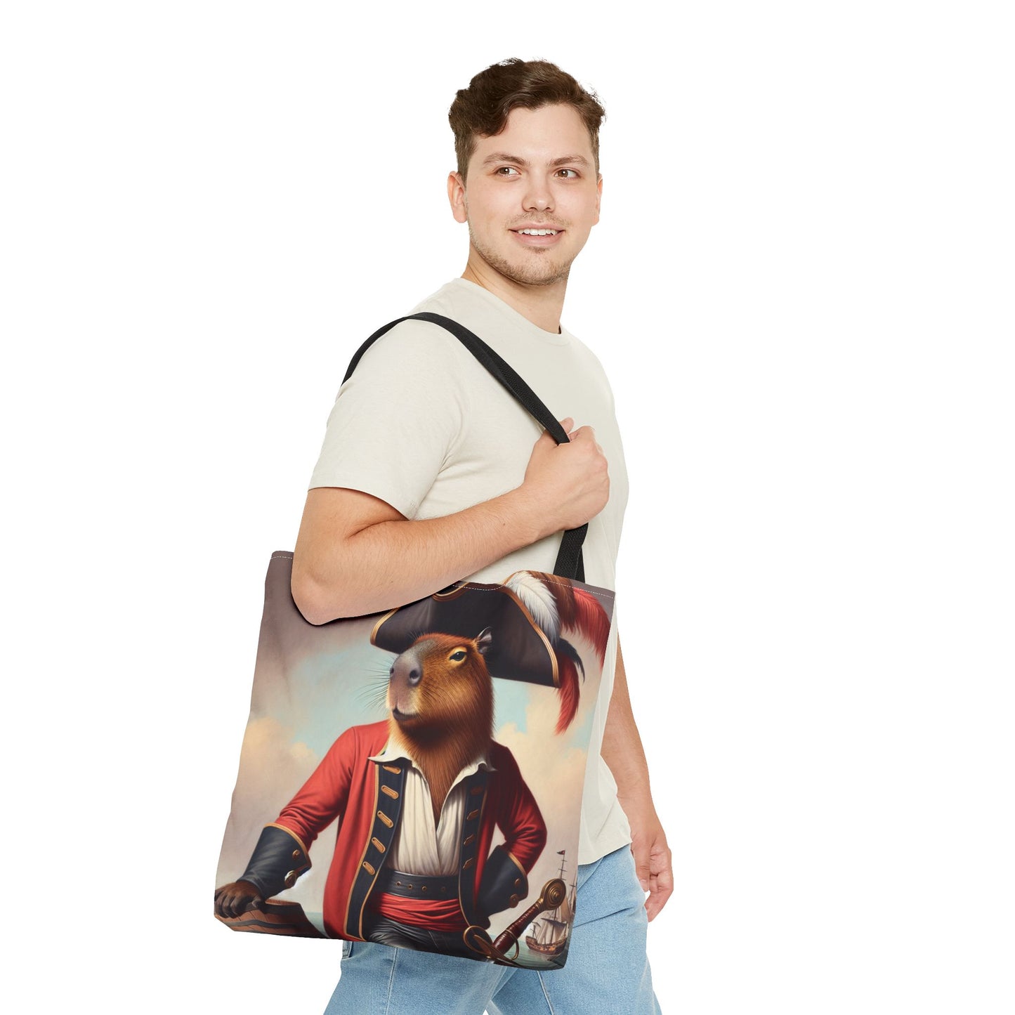 Captain Capybara Tote Bag