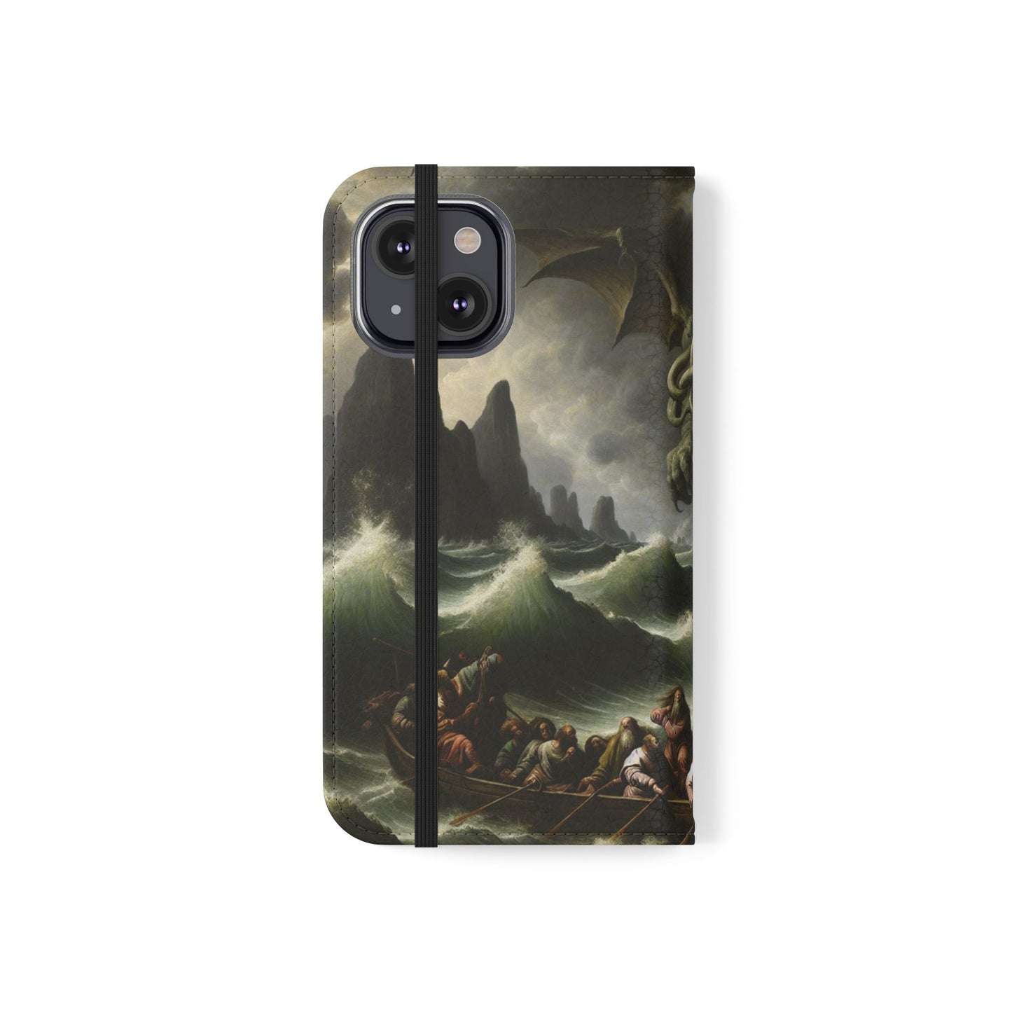 Cthulhu in the Storm Flip Cases for iPhones