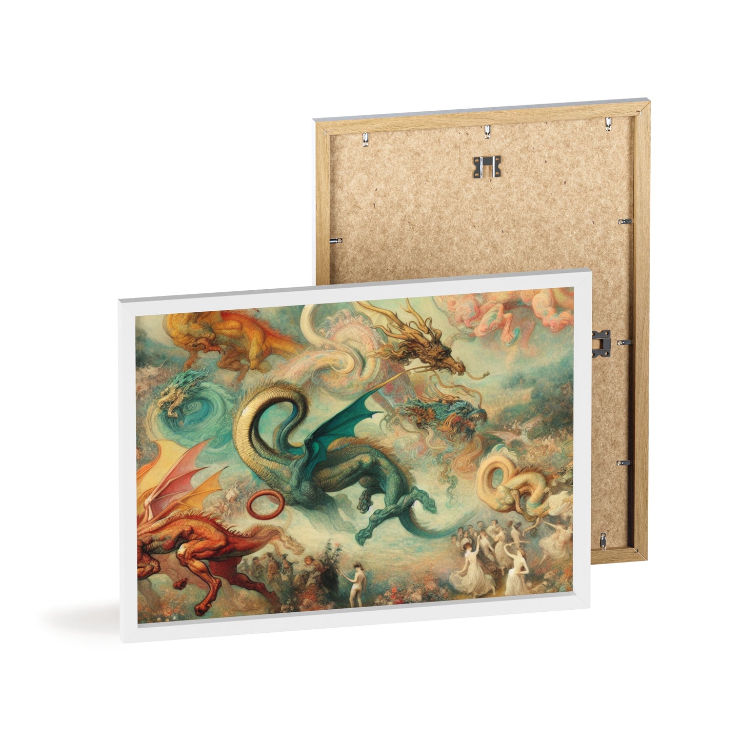 Framed Degas Dreams of Dragons Poster