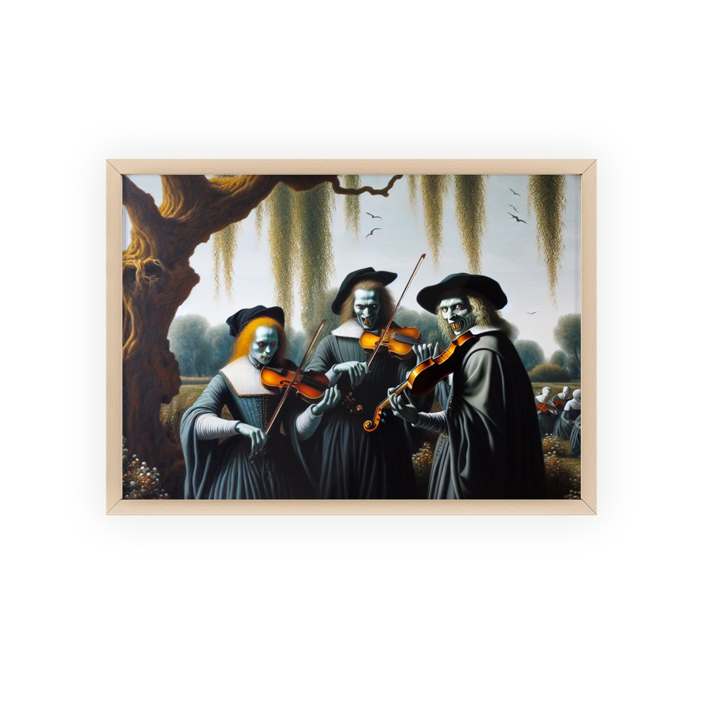 Framed Vermeer's Vampire Violinists Poster