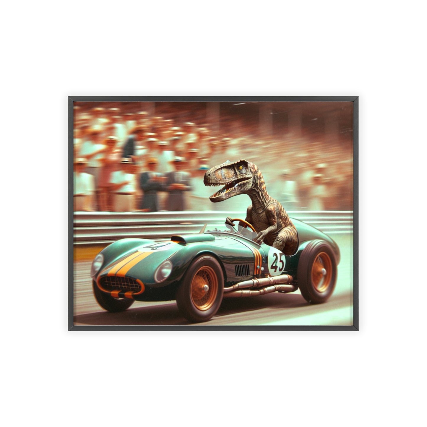 Framed Velocity Raptor Poster