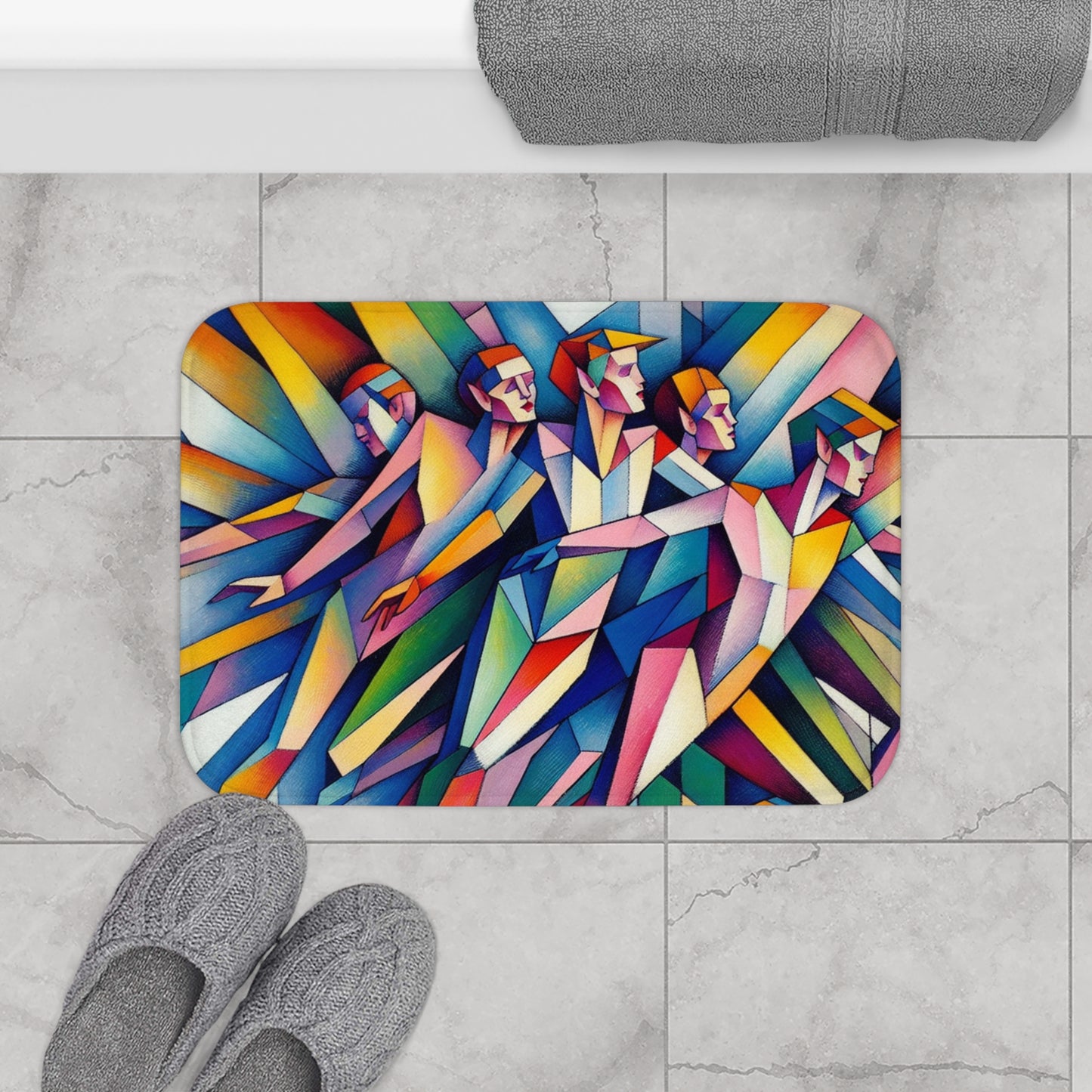 Picasso's Pixies Bath Mat