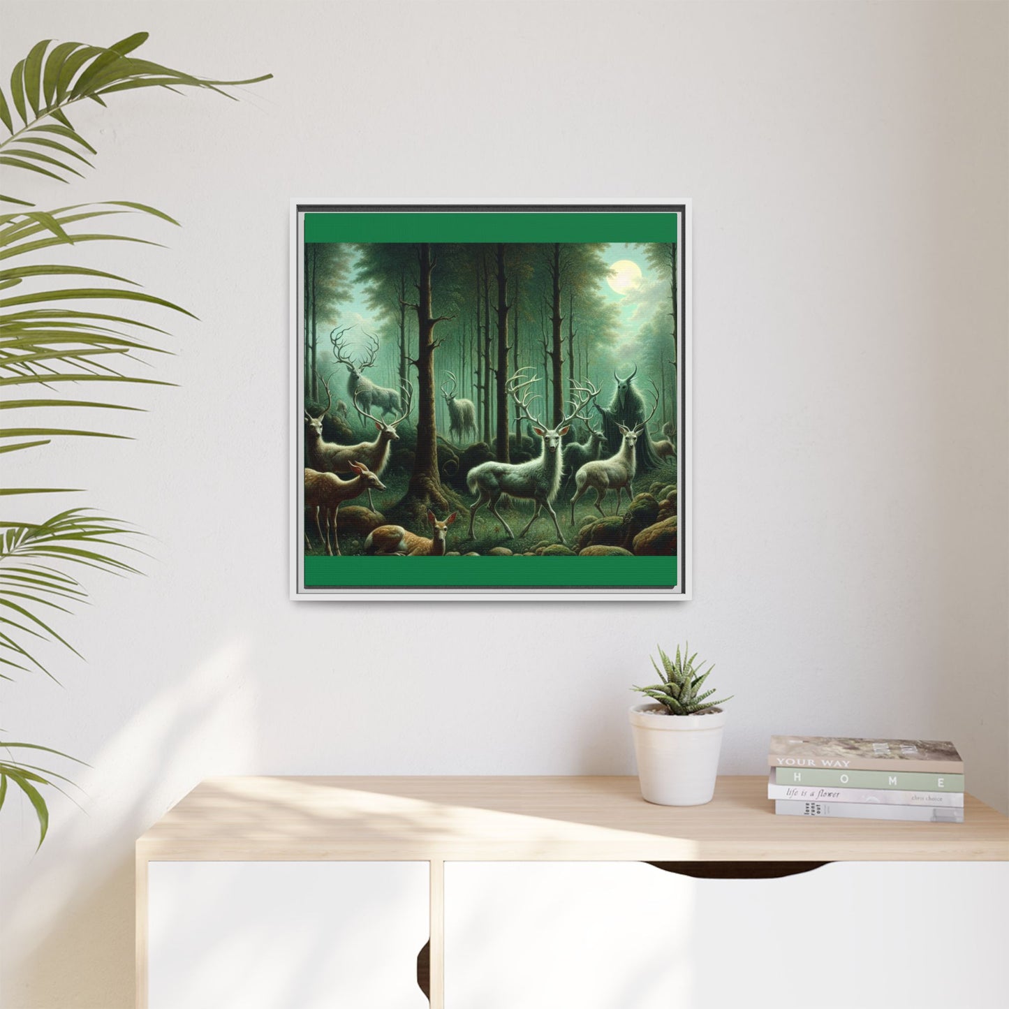 Wendigo Shepherd Canvas, Framed (Multi-color)