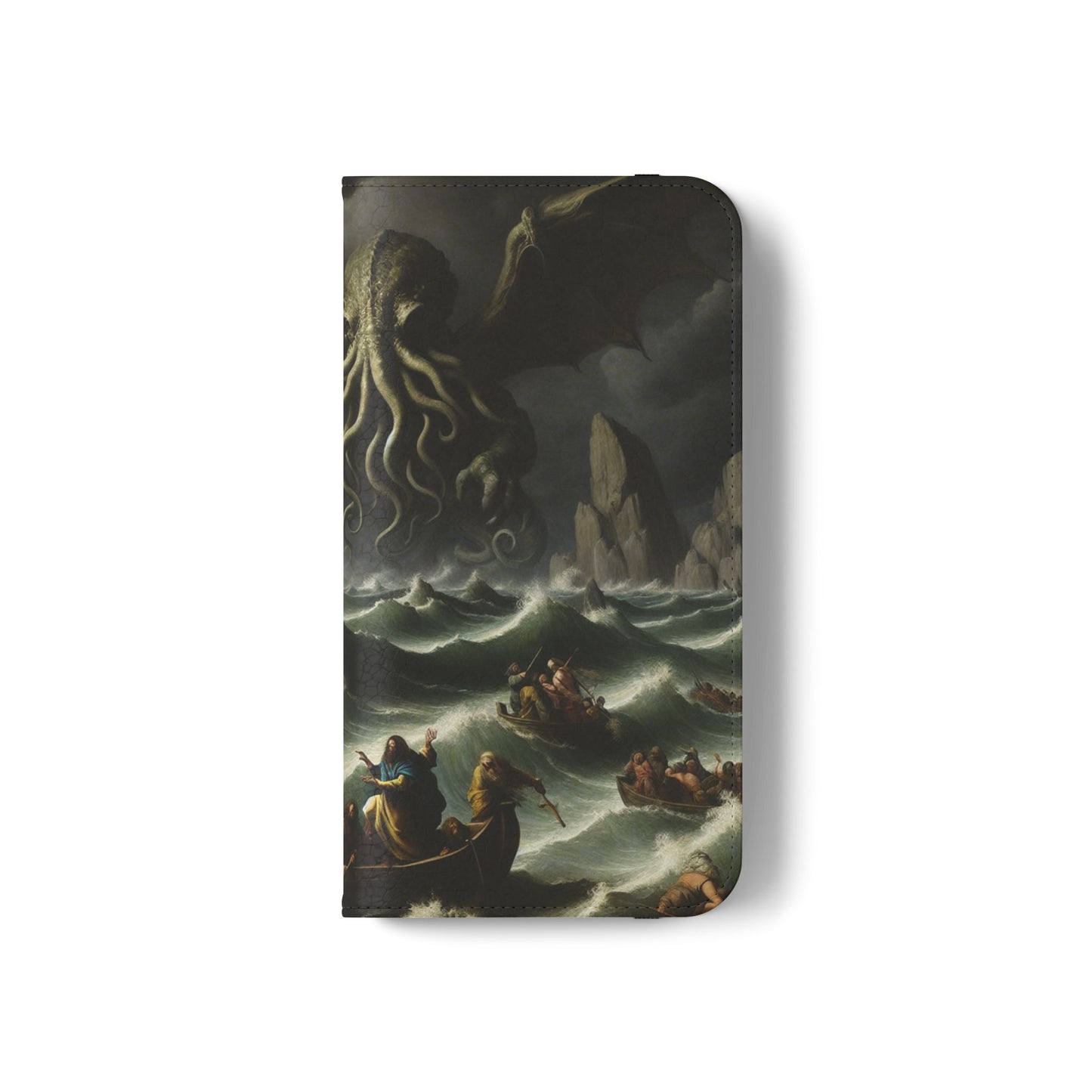 Cthulhu in the Storm Flip Cases for iPhones