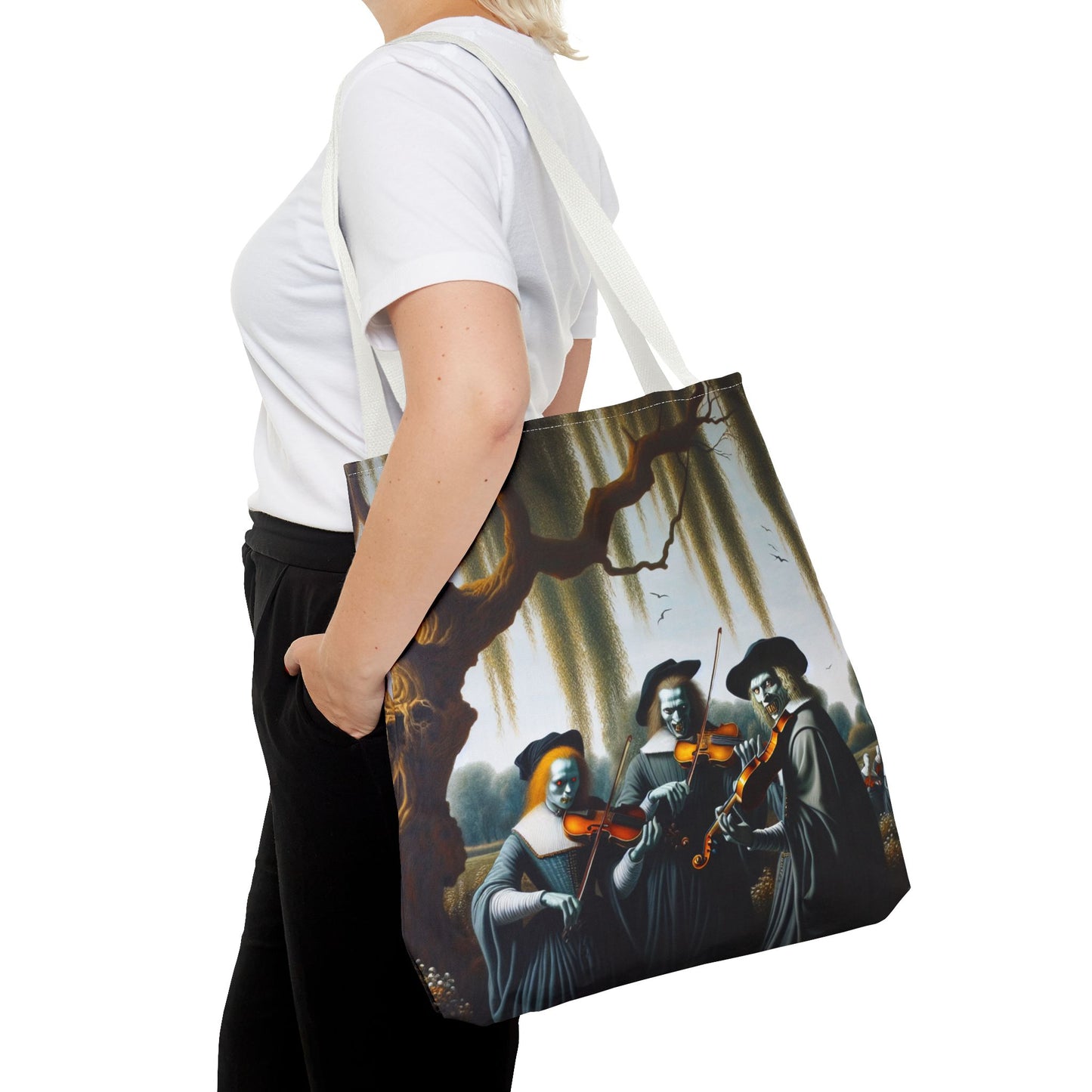 Vermeer's Vampire Violinists Tote Bag