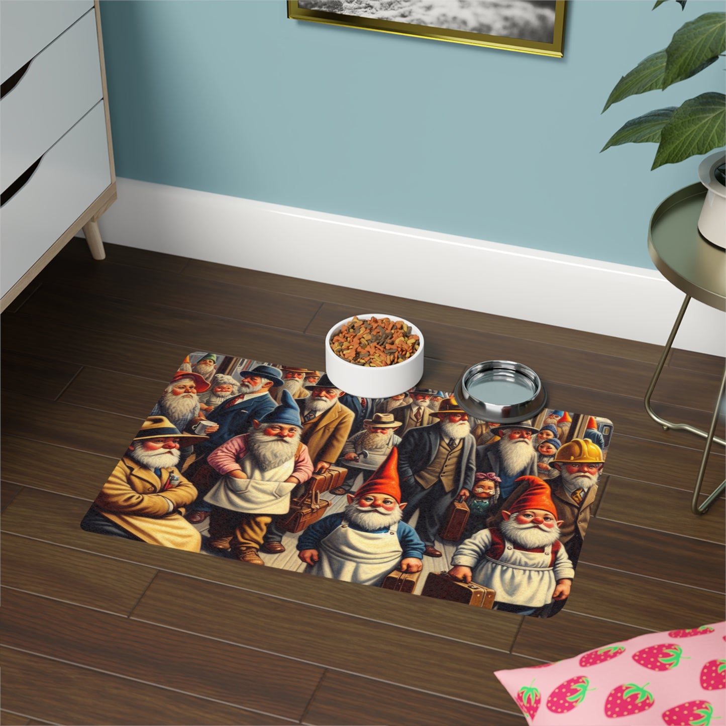 The Gnome-mute Home Pet Food Mat