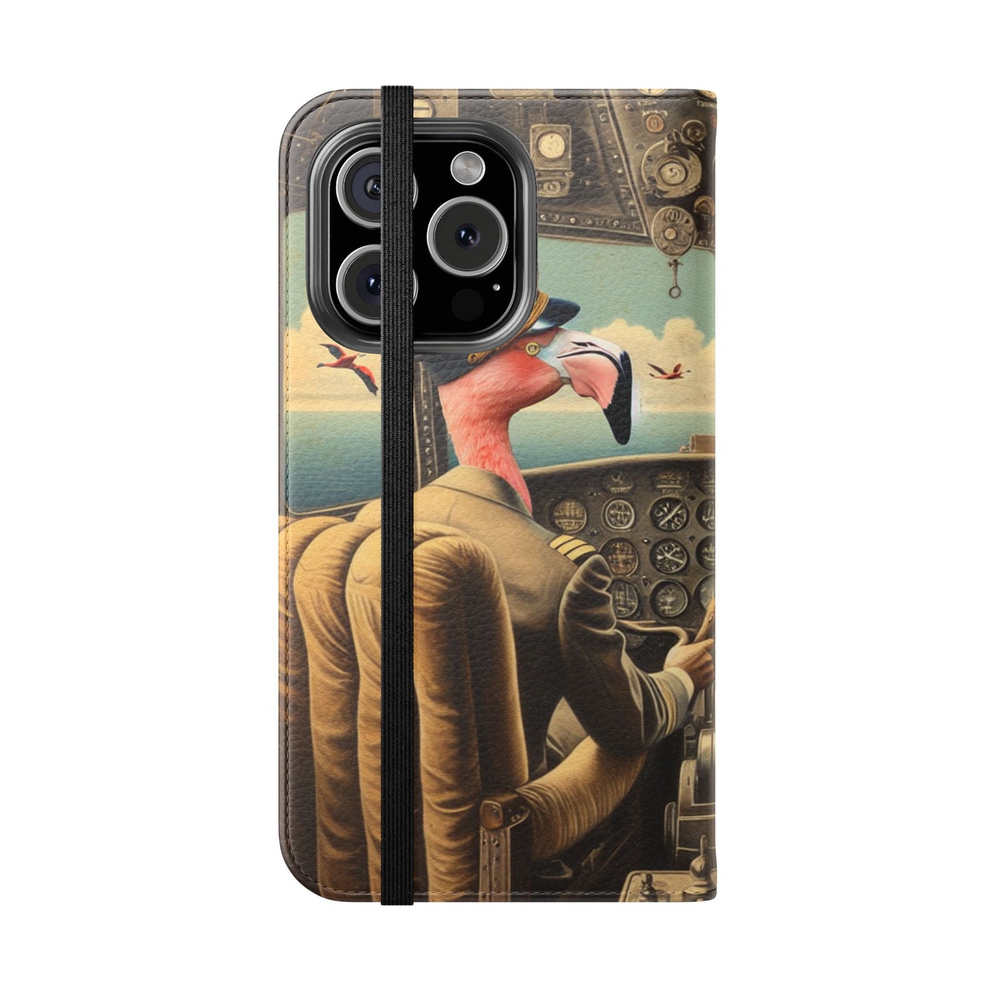 Flamingo Flight Deck Flip Case - iPhone/Galaxy