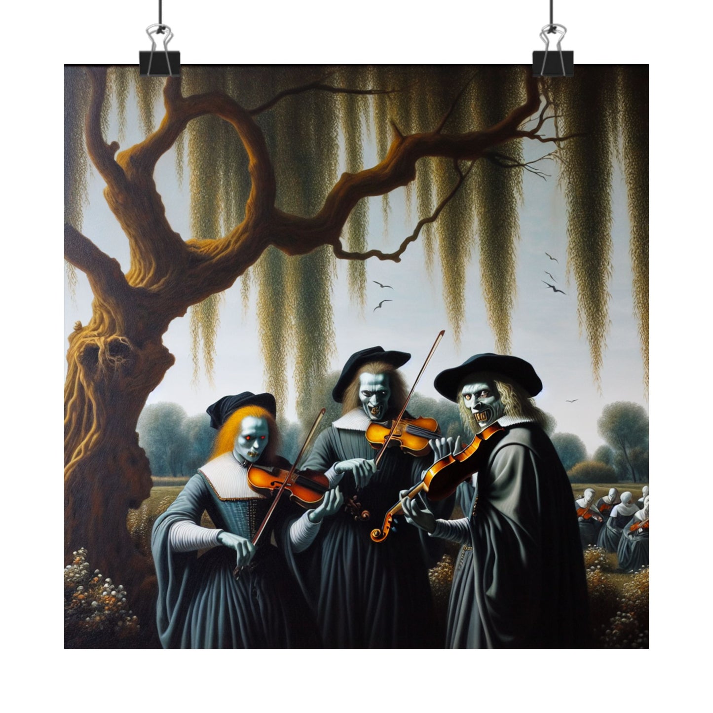 Vermeer's Vampire Violinists Poster