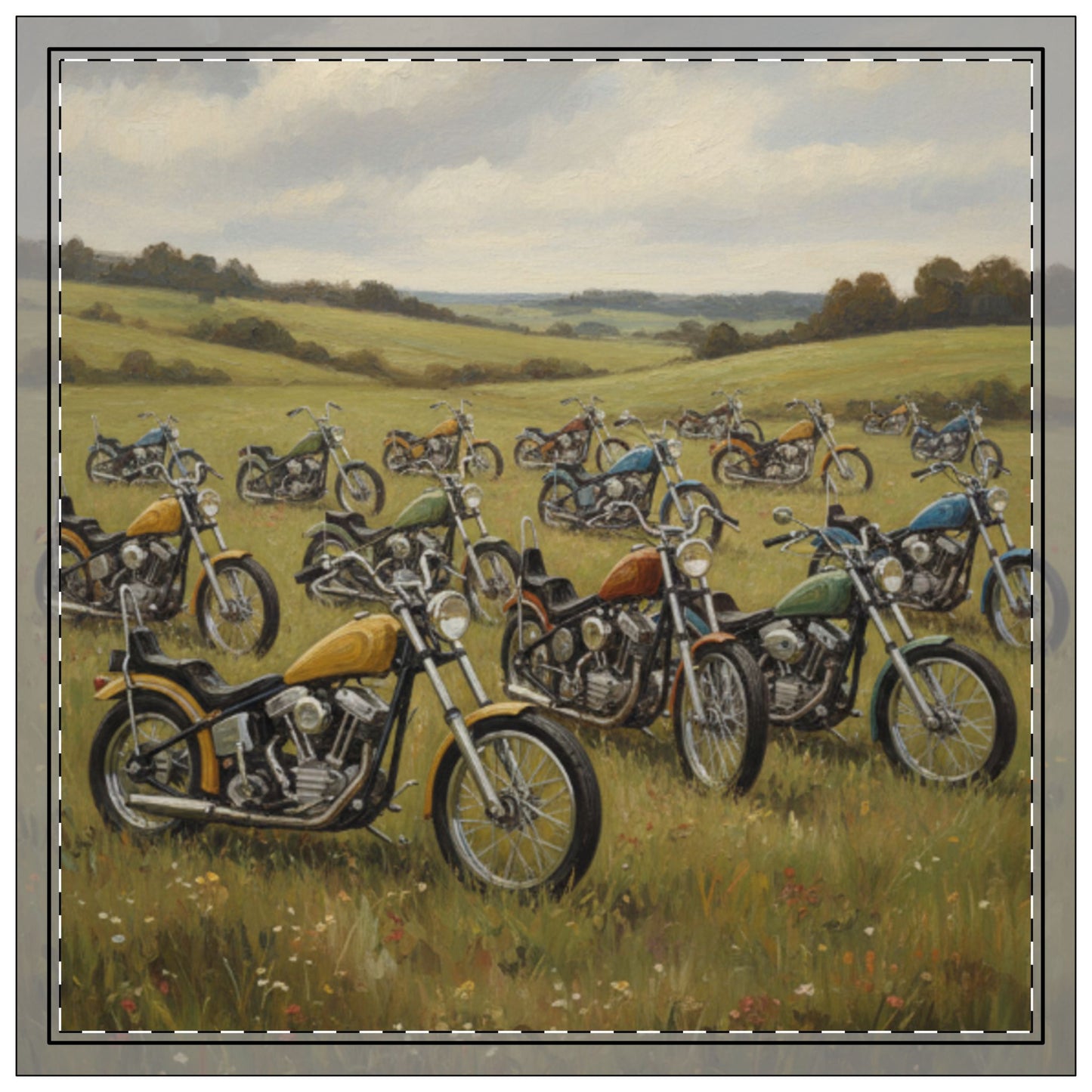 Wild Motorcycles Napkins 4pc