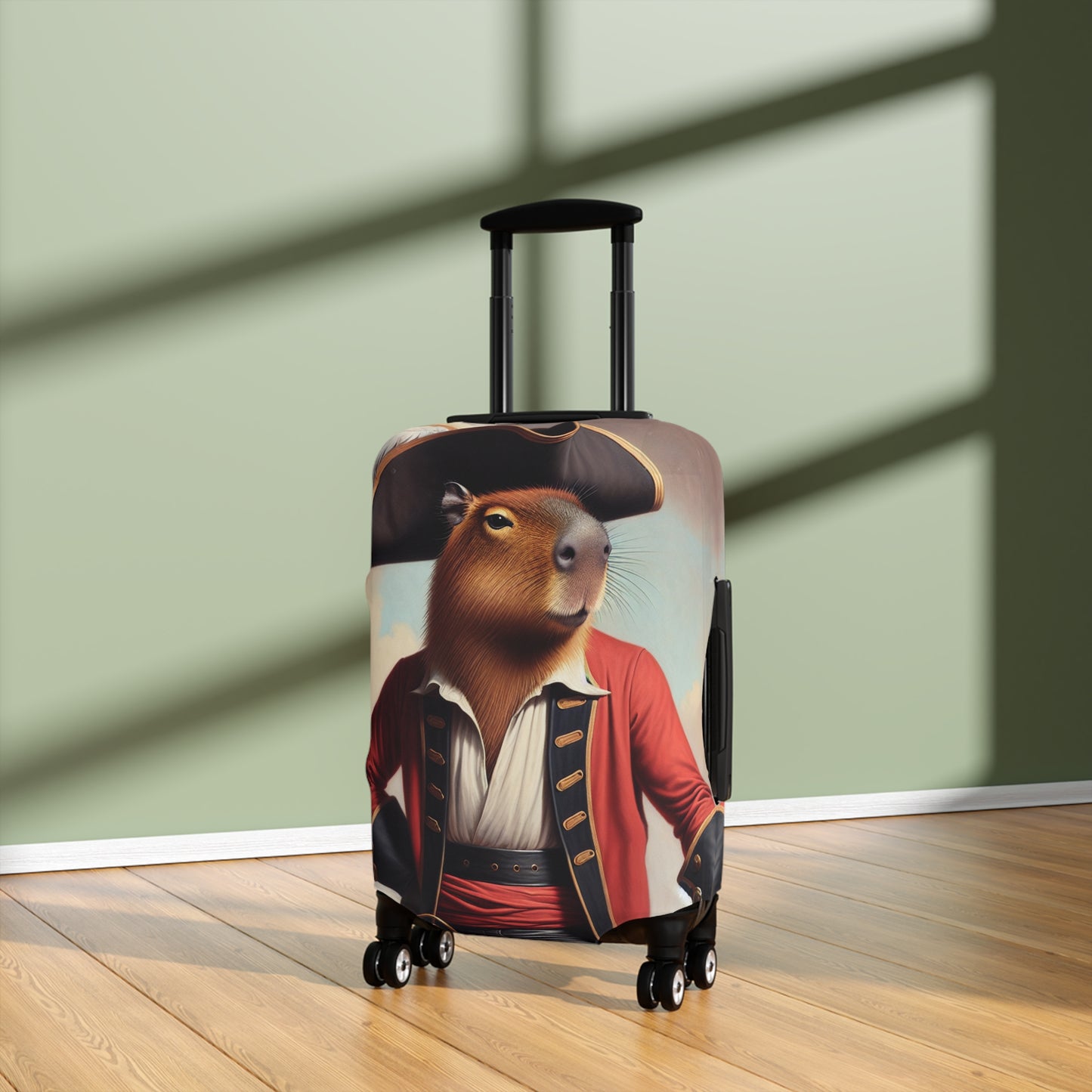 Captain Capybara Luggage Cover