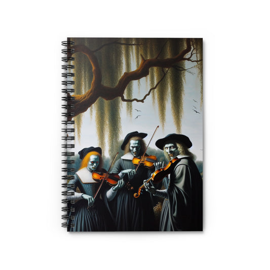 Vermeer's Vampire Violinists Spiral Notebook