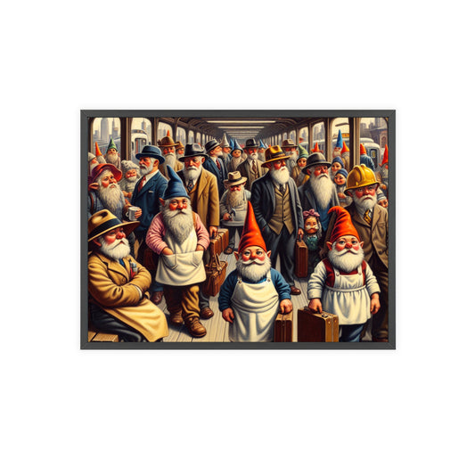 Framed The Gnome-mute Home Poster