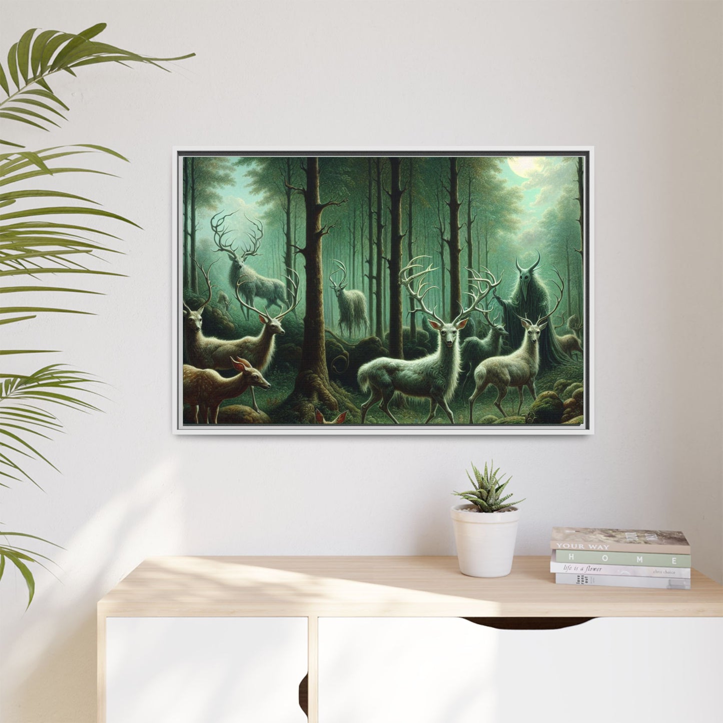 Wendigo Shepherd Canvas, Framed (Multi-color)
