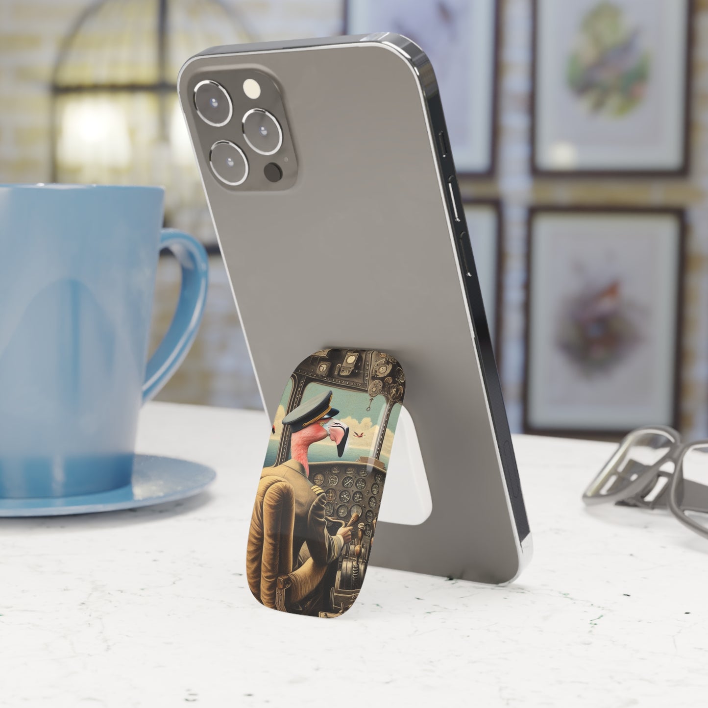 Flamingo Flight Deck Phone Grip/Stand