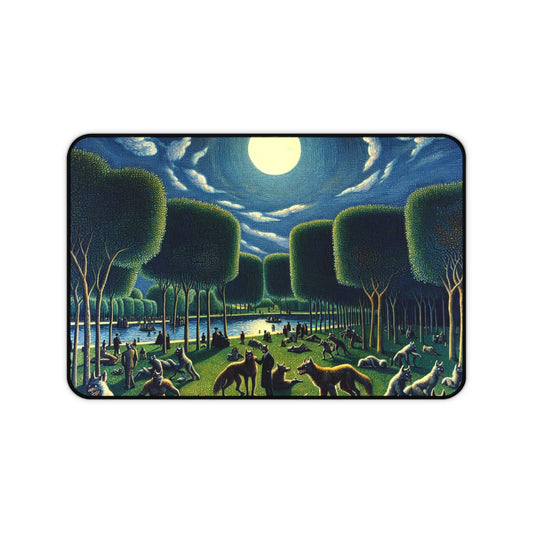 Werewolves at the Waterfront Desk Mat
