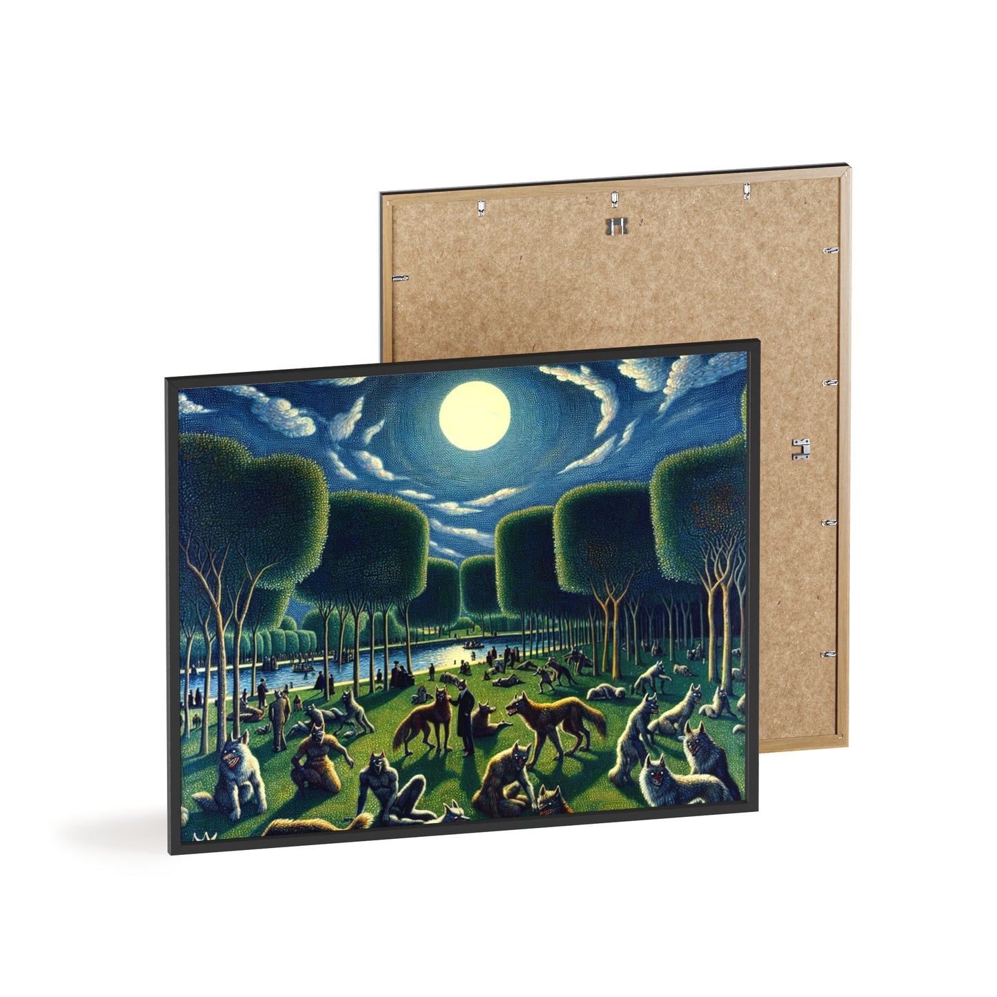 Framed Werewolves at the Waterfront Poster