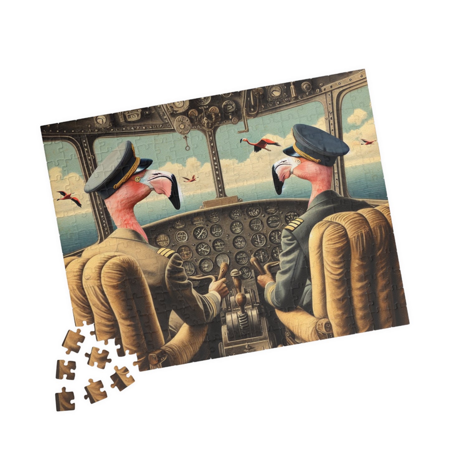 Flamingo Flight Deck Puzzle (110, 252, 520, 1014-piece)
