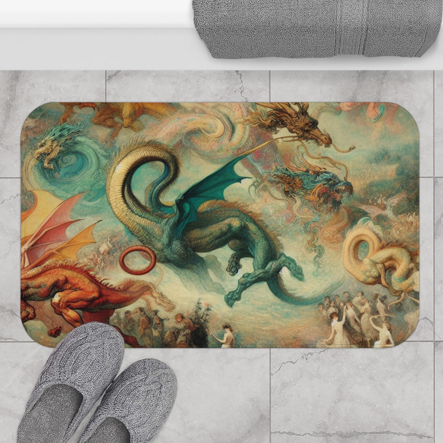 Degas Dreams of Dragons Bath Mat