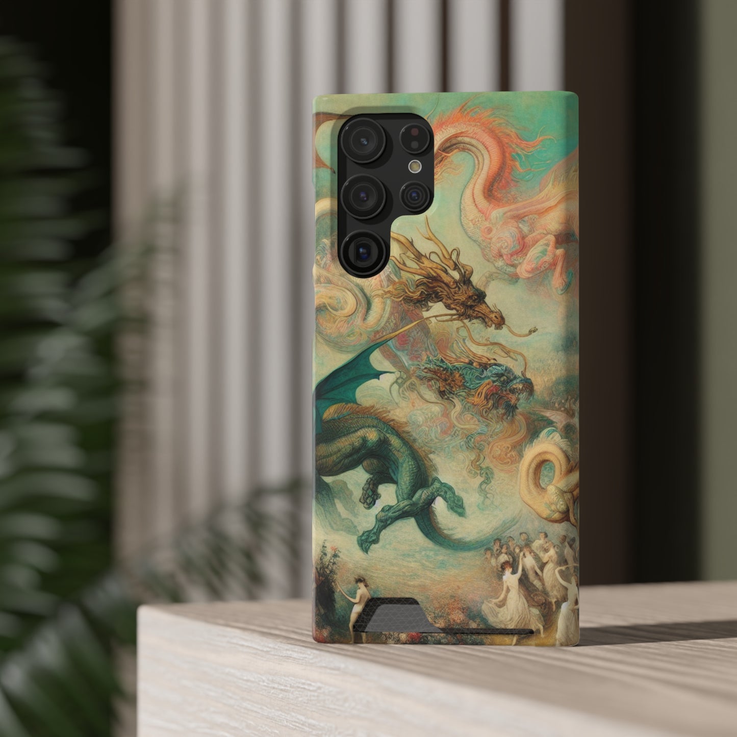 Degas Dreams of Dragons Phone Case with Card Holder - GALAXY