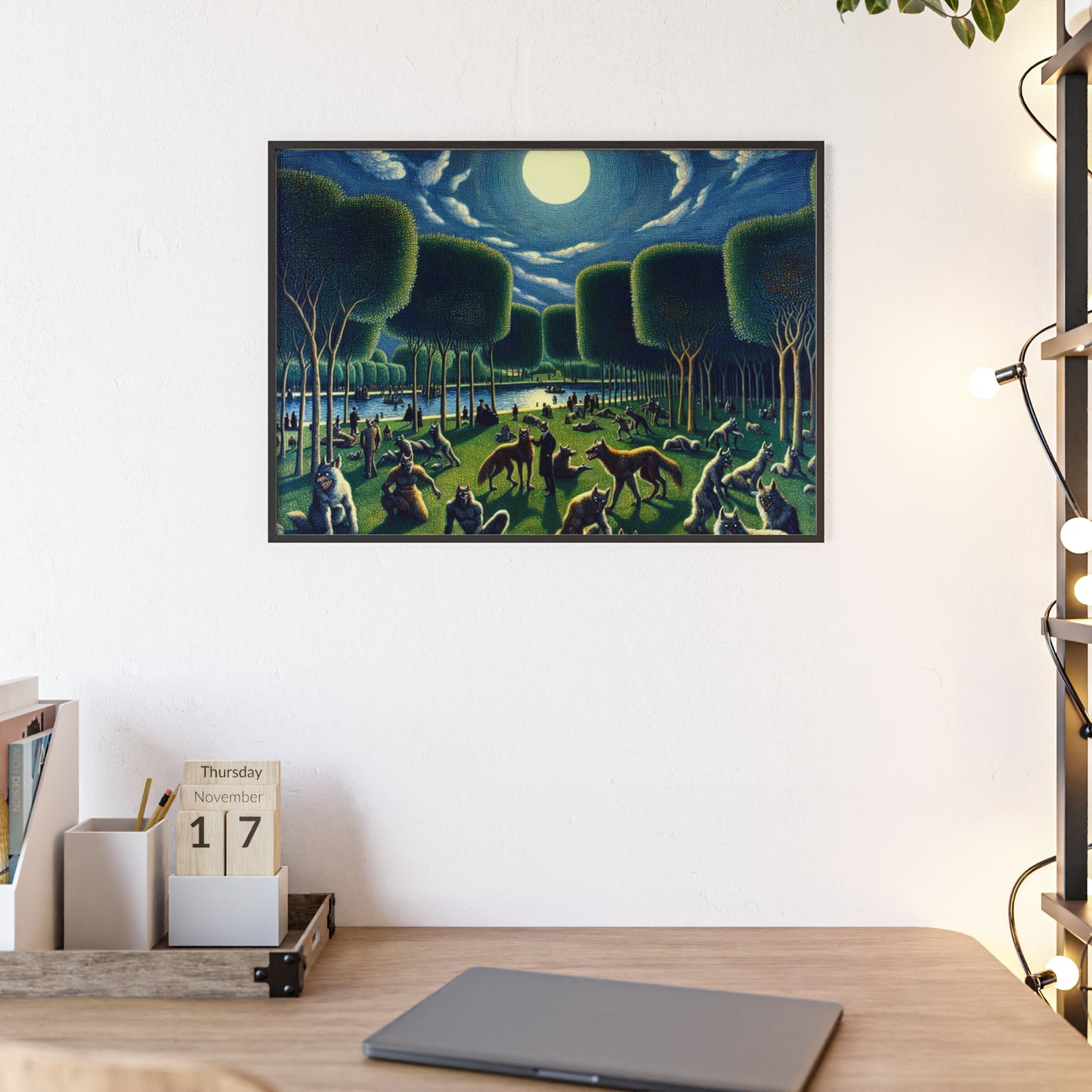 Framed Werewolves at the Waterfront Poster