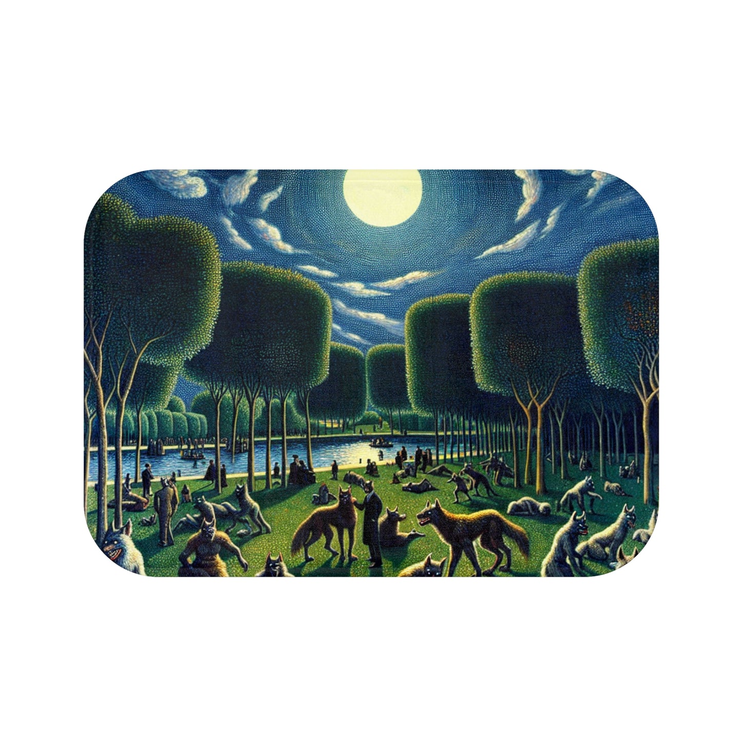 Werewolves at the Waterfront Bath Mat