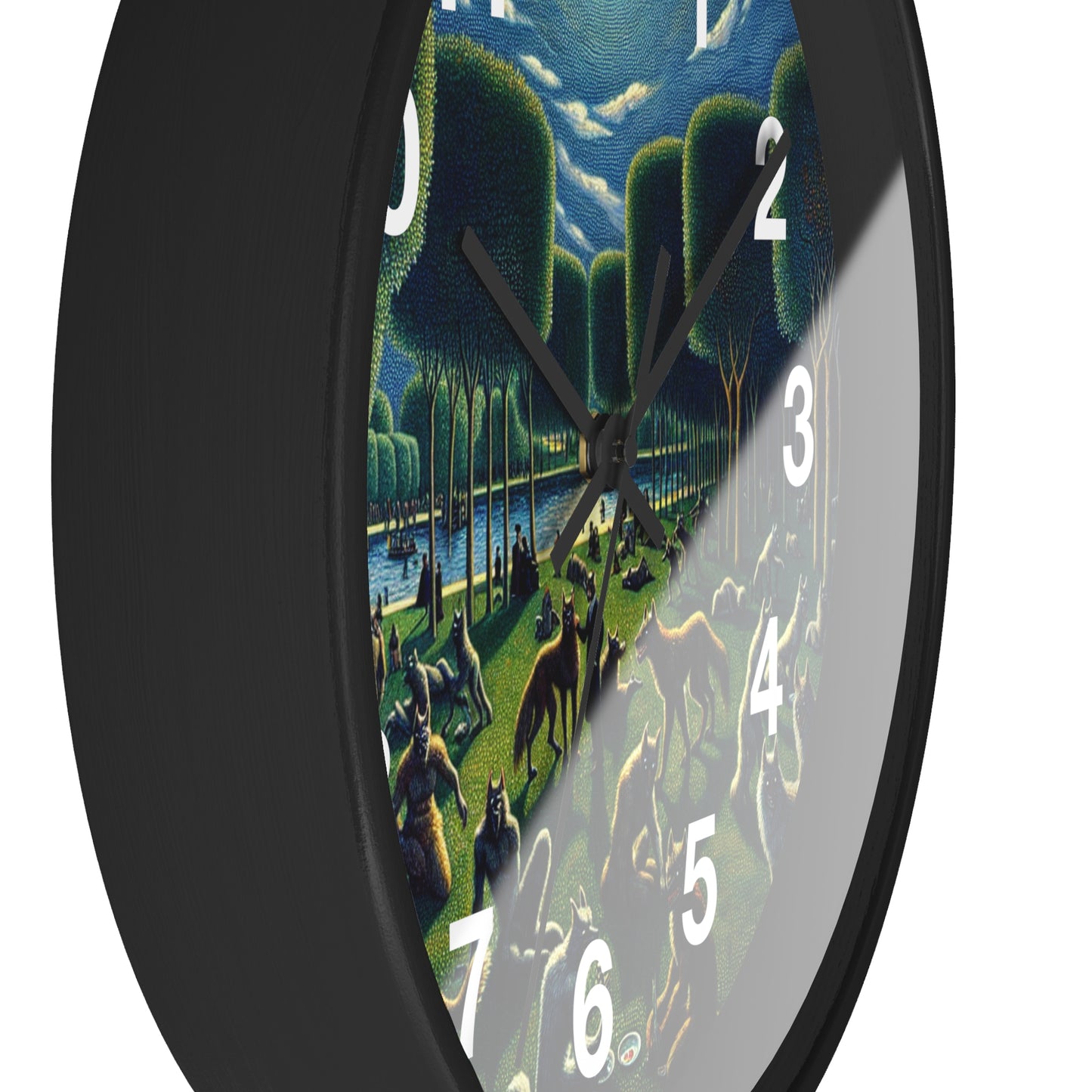 Werewolves at the Waterfront Wall Clock