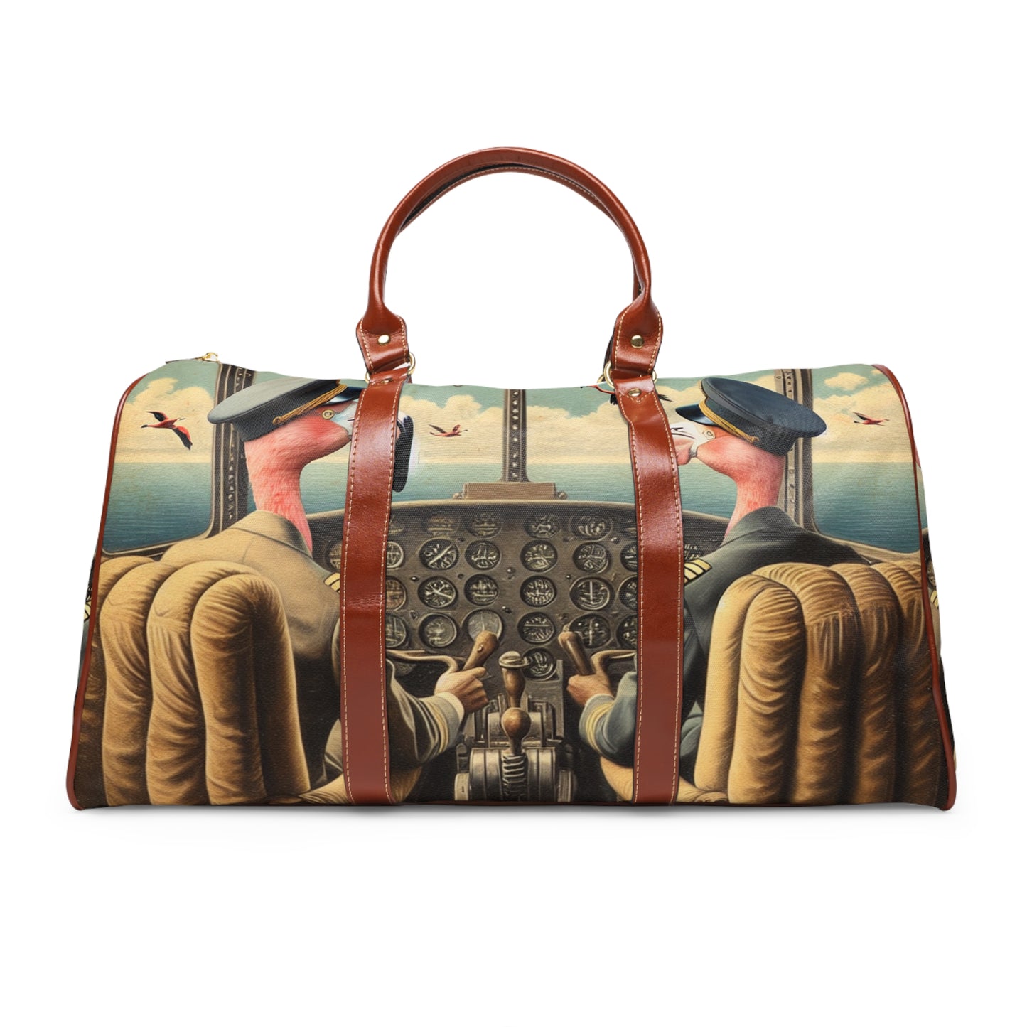 Flamingo Flight Deck Waterproof Travel Bag